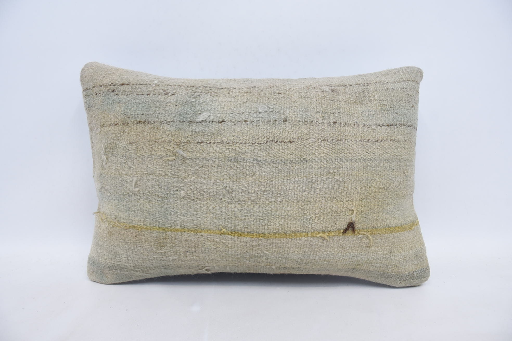 16"x24" Beige Pillow Sham, Handmade Kilim Cushion, Home Decor Pillow, Throw Kilim Pillow, Sofa Cushion, Tribal Pillow Case