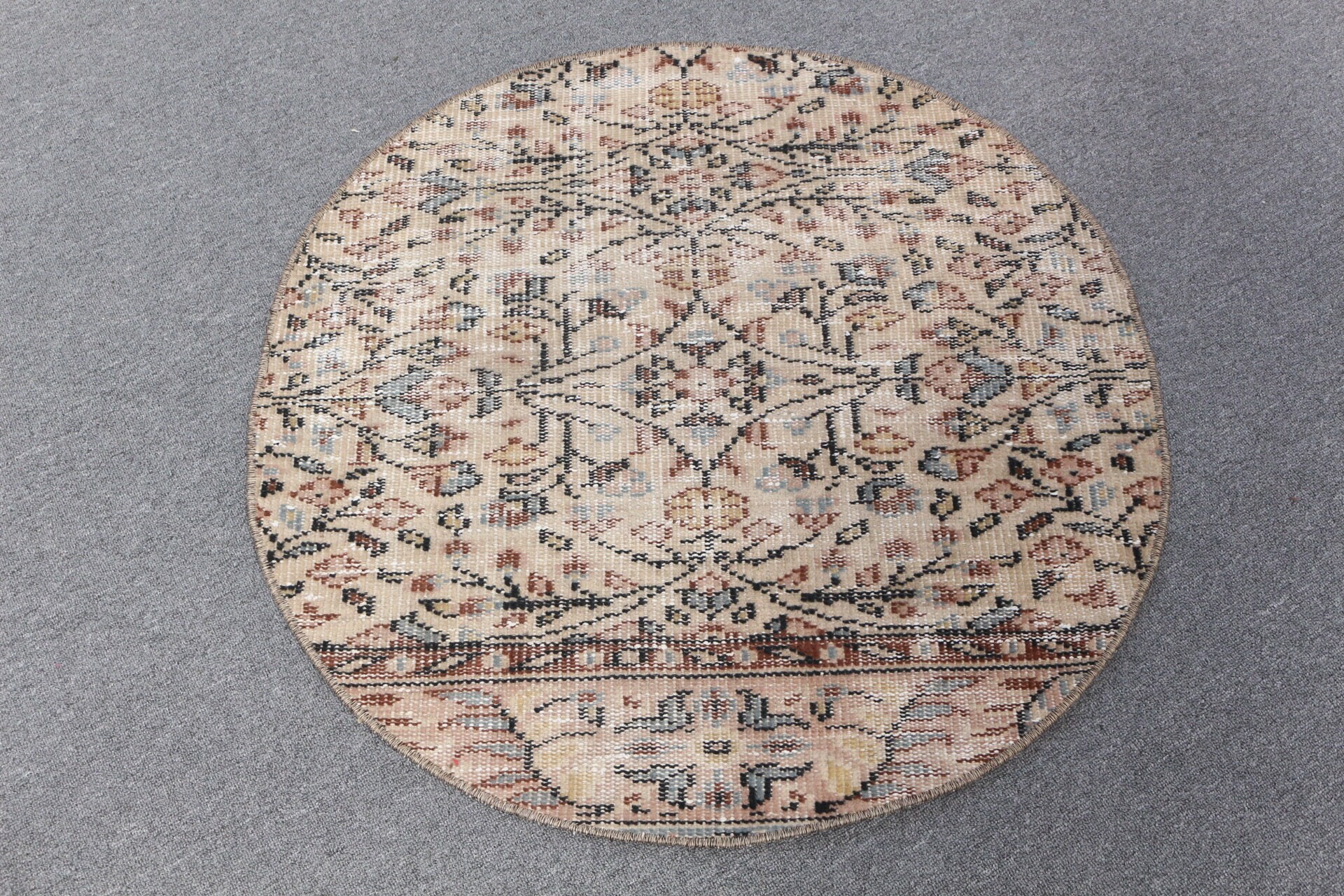 Anadolu Halısı, Yurt Halısı, Fas Halısı, Vintage Halılar, Banyo Halıları, Türk Halısı, Araba Paspas Halıları, Bej 2.8x2.9 ft Küçük Halı