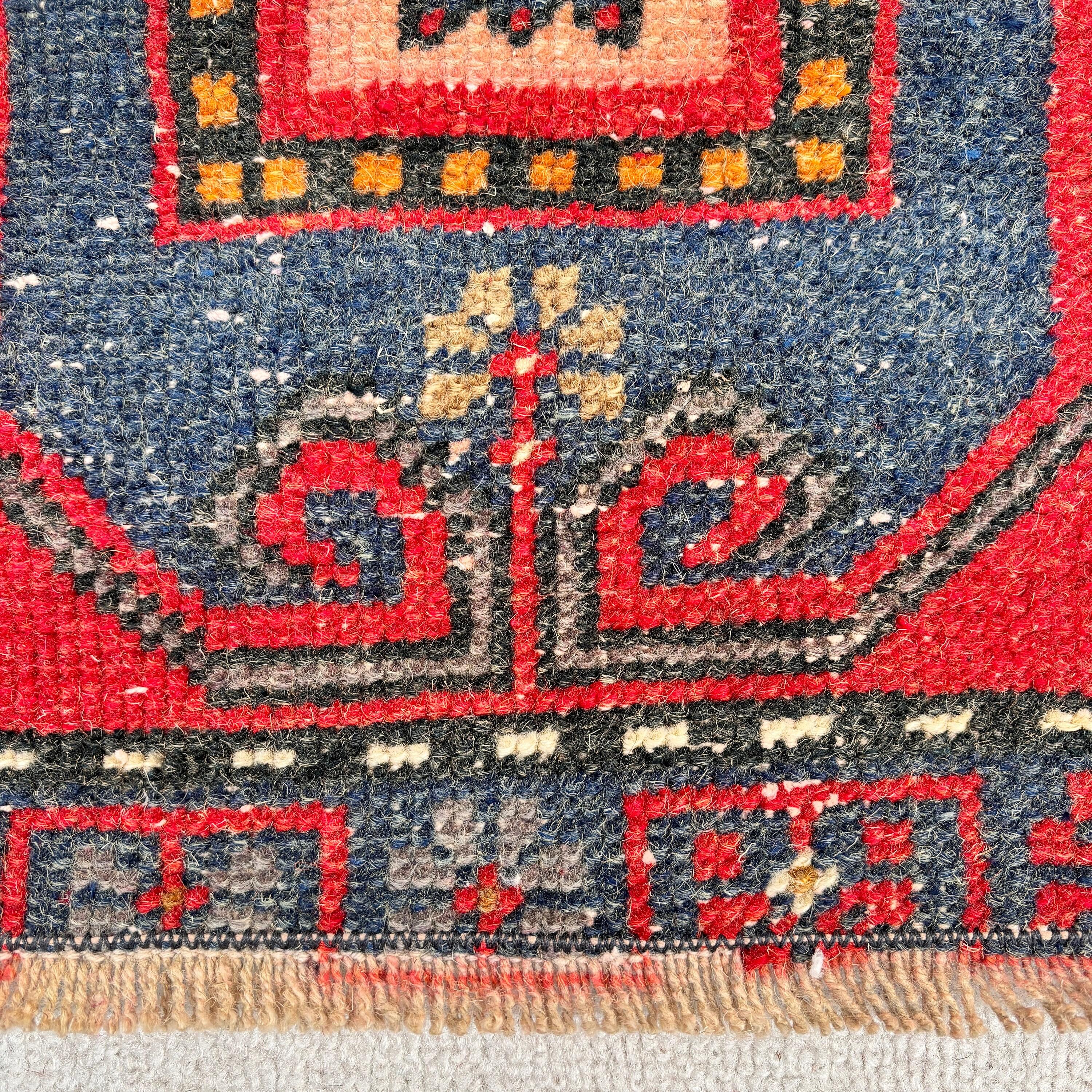 Geometric Rugs, Small Boho Rugs, Red  1.7x2.6 ft Small Rug, Small Area Rugs, Vintage Rug, Moroccan Rugs, Turkish Rugs