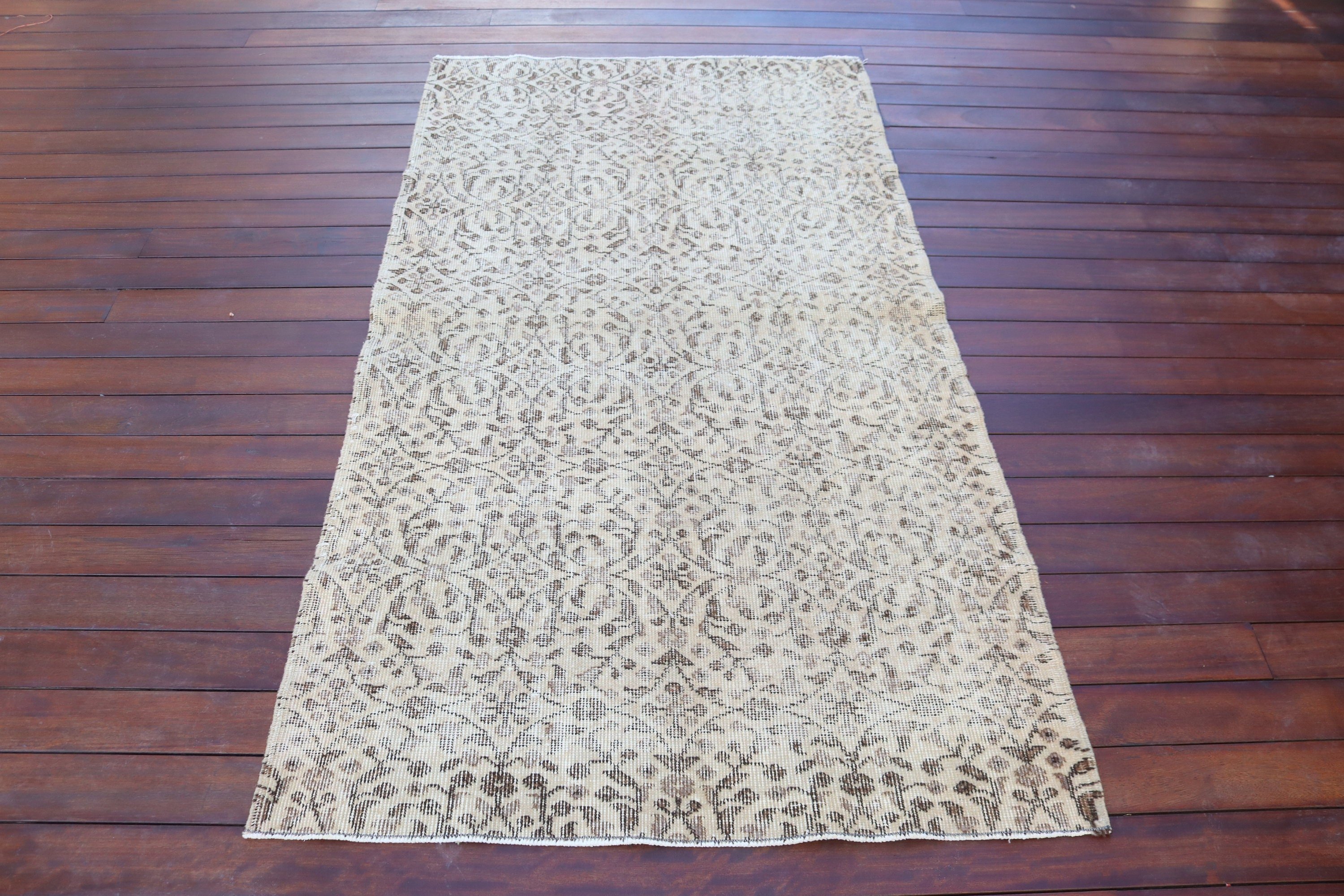 Vintage Halılar, Boho Vurgulu Halılar, Bej Boho Halılar, 3,3x6,2 ft Vurgulu Halı, Türk Halısı, Yatak Odası Halıları, Antika Halılar, Etnik Halı, Anadolu Halısı