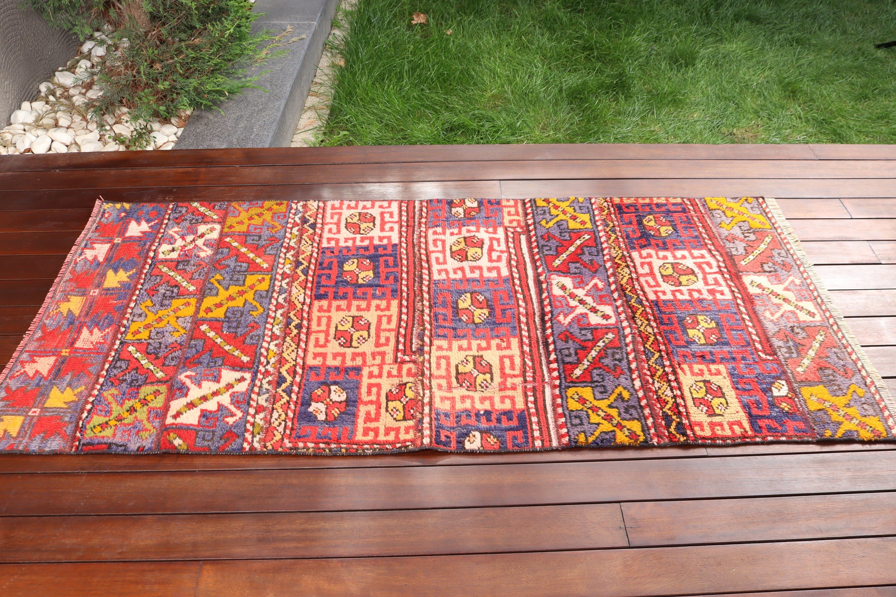 2.7x5.6 ft Aksan Halı, İfade Halıları, Vintage Halılar, Mutfak Halısı, Türk Halısı, Vintage Vurgu Halısı, Dekoratif Halılar, Kırmızı Yatak Odası Halıları