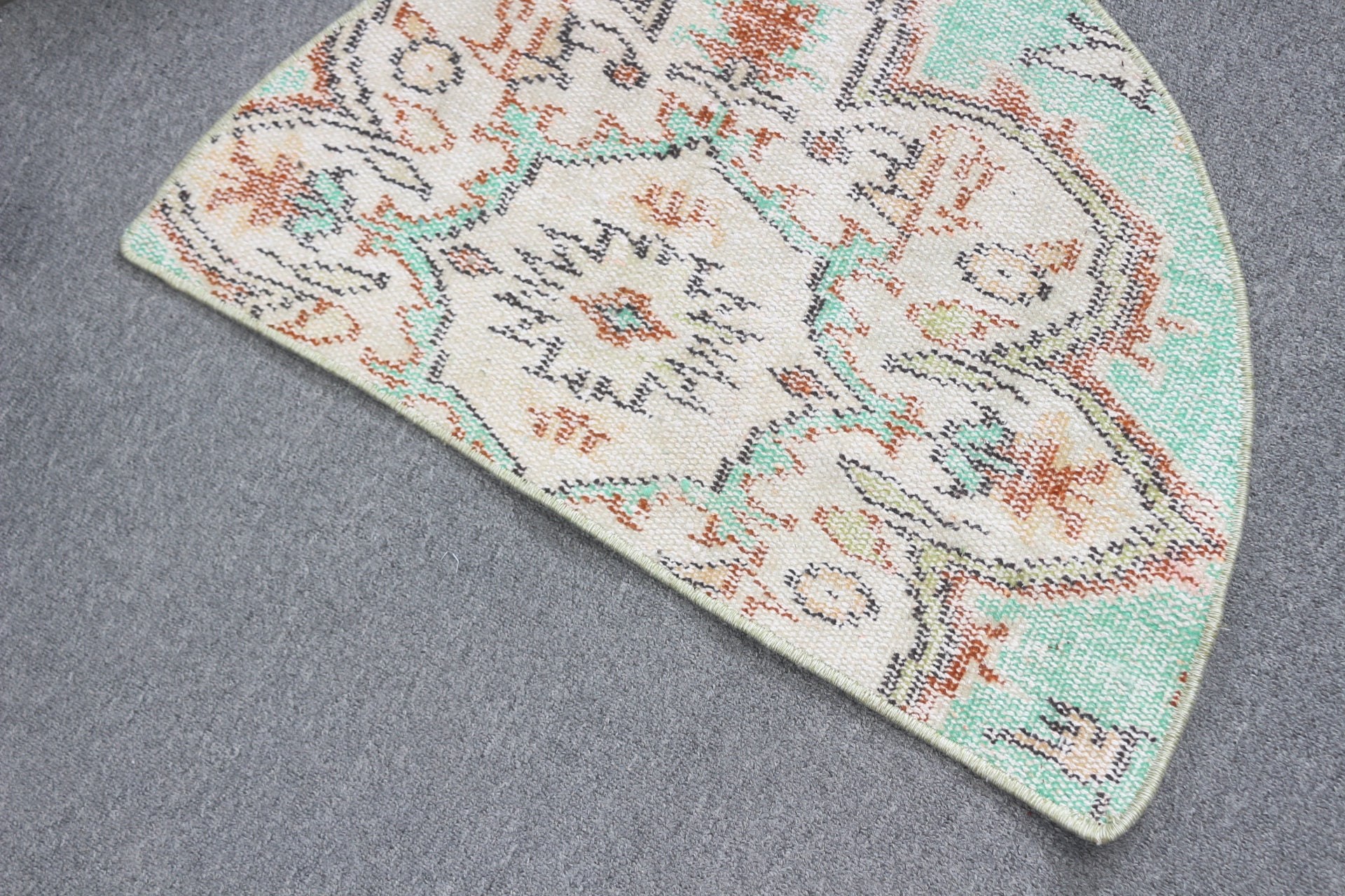 Turkish Rug, Kitchen Rug, Door Mat Rug, Beige Oriental Rugs, Home Decor Rug, Wall Hanging Rug, Retro Rug, Vintage Rug, 2.5x1.5 ft Small Rug