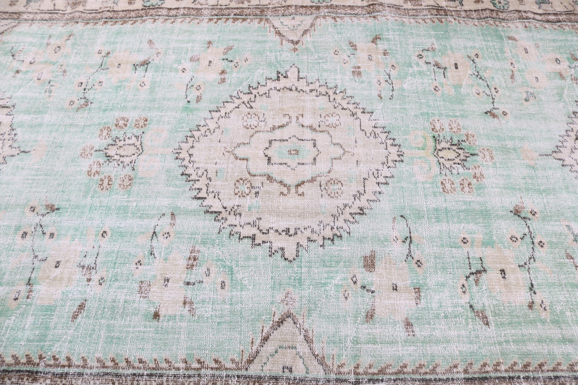 Living Room Rug, Tribal Rug, Green Cool Rug, Kitchen Rug, Turkish Rugs, Large Boho Rug, Vintage Rug, Moroccan Rugs, 6.3x9.4 ft Large Rugs