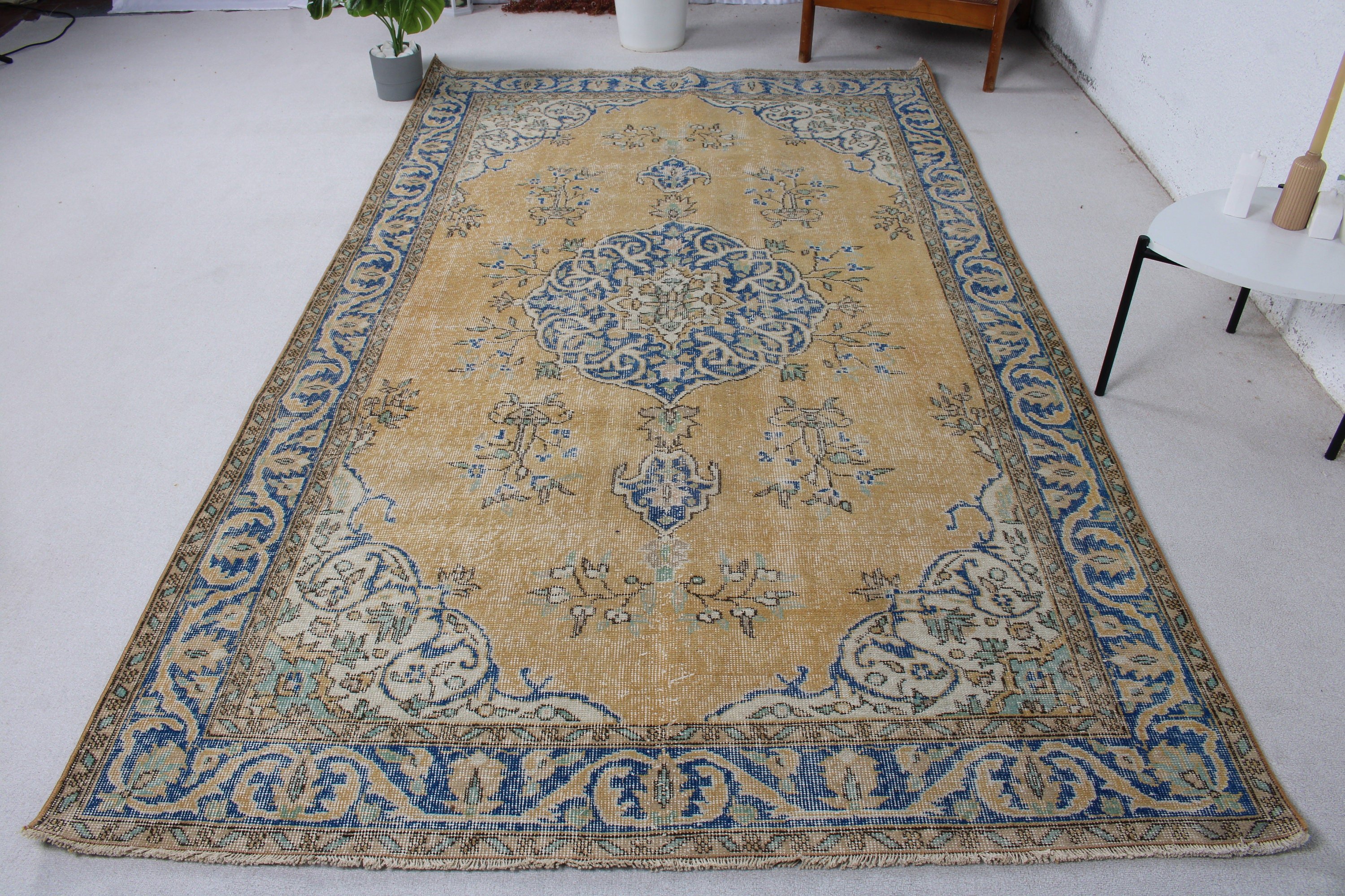 Yatak Odası Halısı, 5.6x9.4 ft Büyük Halı, Türk Halıları, Büyük Vintage Halılar, Vintage Halı, Modern Halılar, El Yapımı Halılar, Yün Halılar, Bronz Havalı Halılar