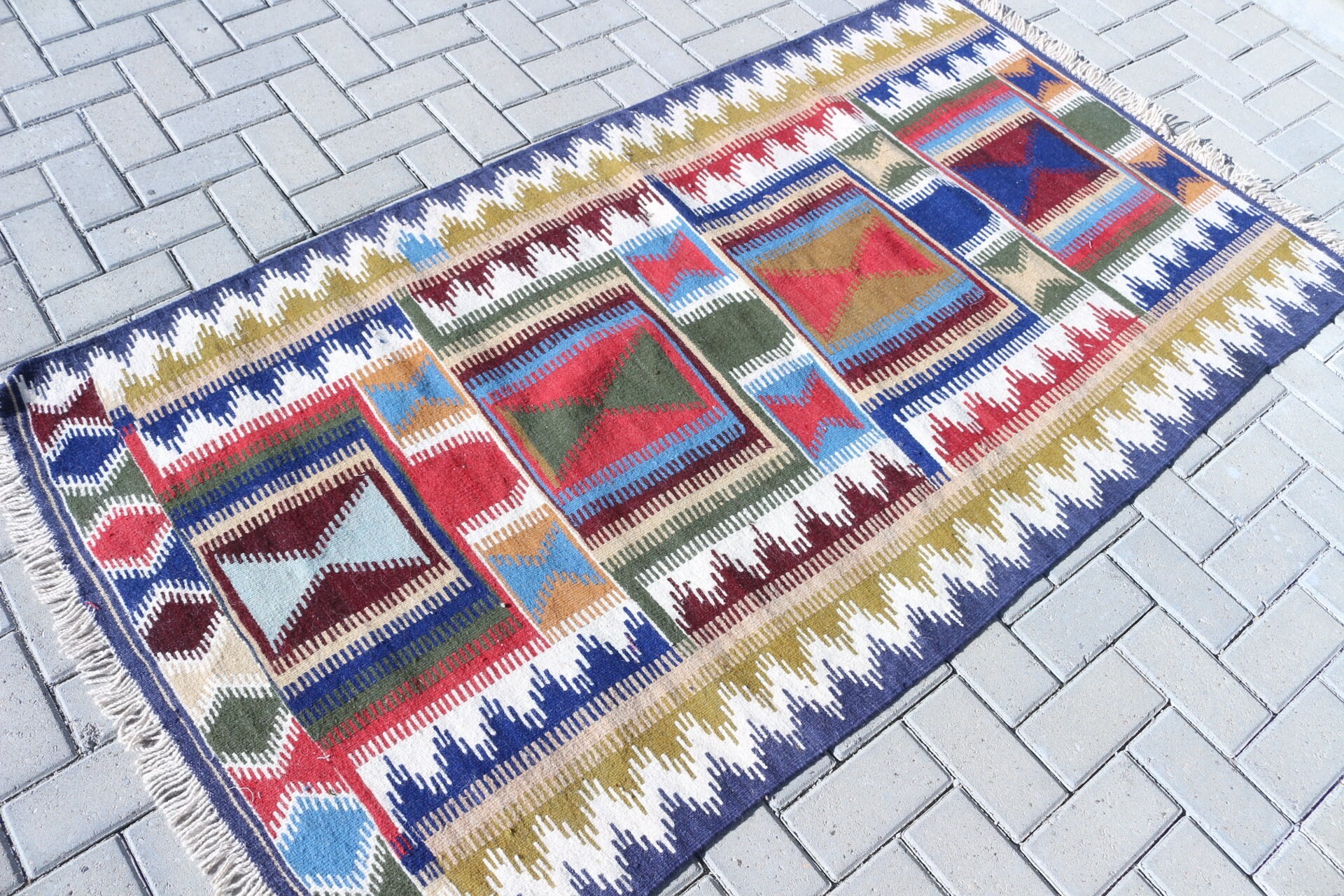 Kilim, Vintage Halılar, Dış Mekan Halısı, 3,5x6,4 ft Aksan Halıları, Türk Halısı, Oryantal Halı, Giriş Halısı, Yatak Odası Halısı, Mutfak Halısı, Kırmızı Yatak Odası Halısı