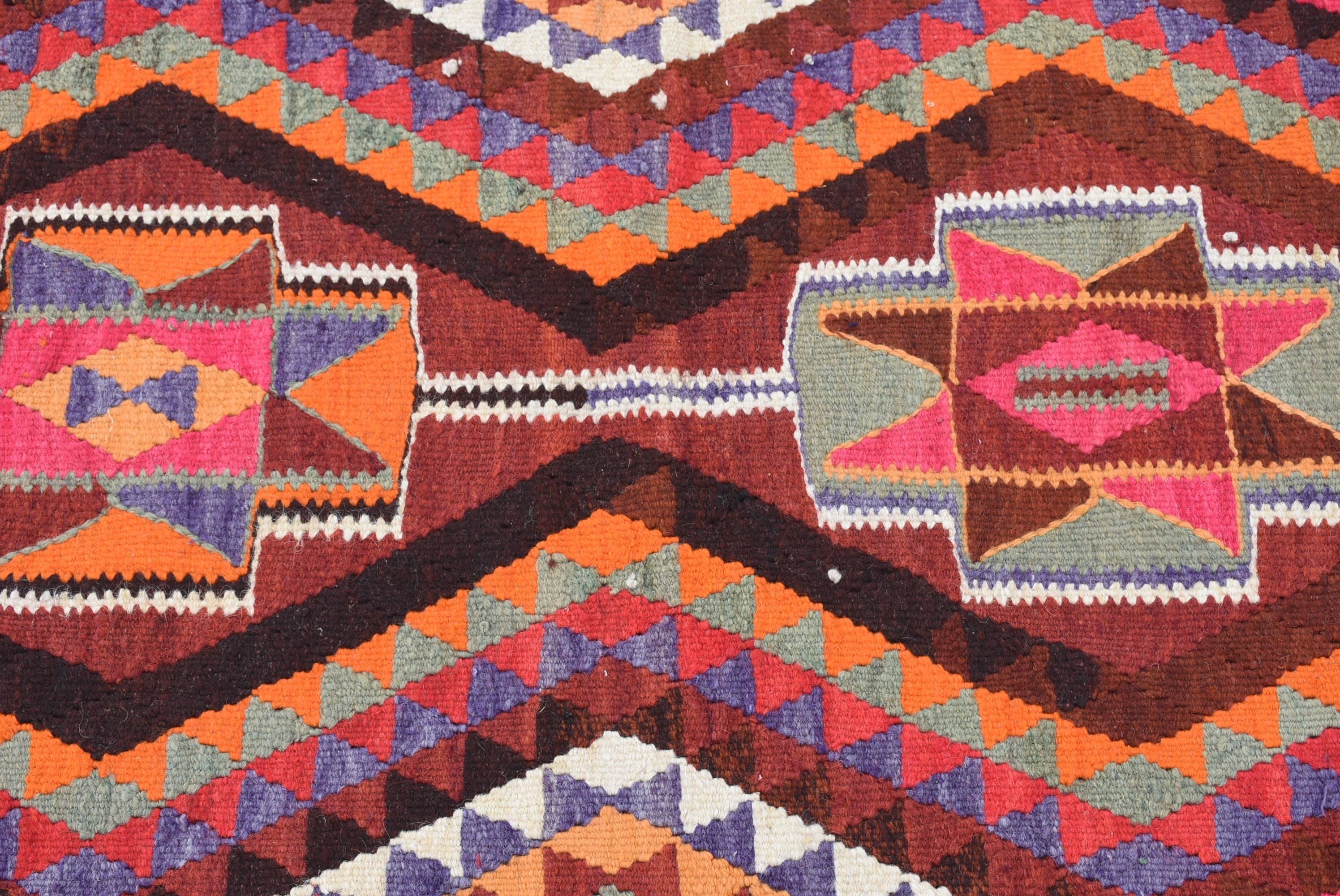 Orange Oushak Rugs, Stair Rugs, Home Decor Rug, Rugs for Kitchen, Turkish Rugs, Vintage Rug, 3x9.9 ft Runner Rug, Floor Rug, Hallway Rug