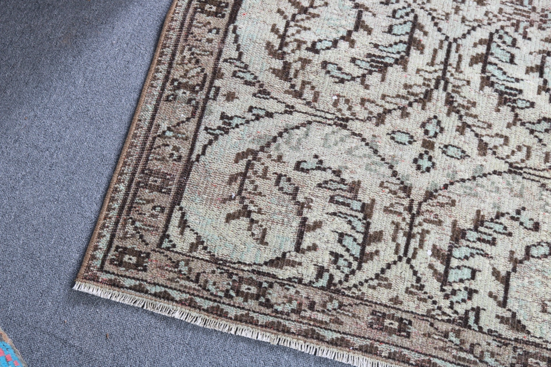 Giriş Halısı, Yatak Odası Halısı, Vintage Halılar, Türk Halıları, Yeşil 3x6.4 ft Accent Halılar, Mutfak Halıları, Antika Halı, Kabile Halıları