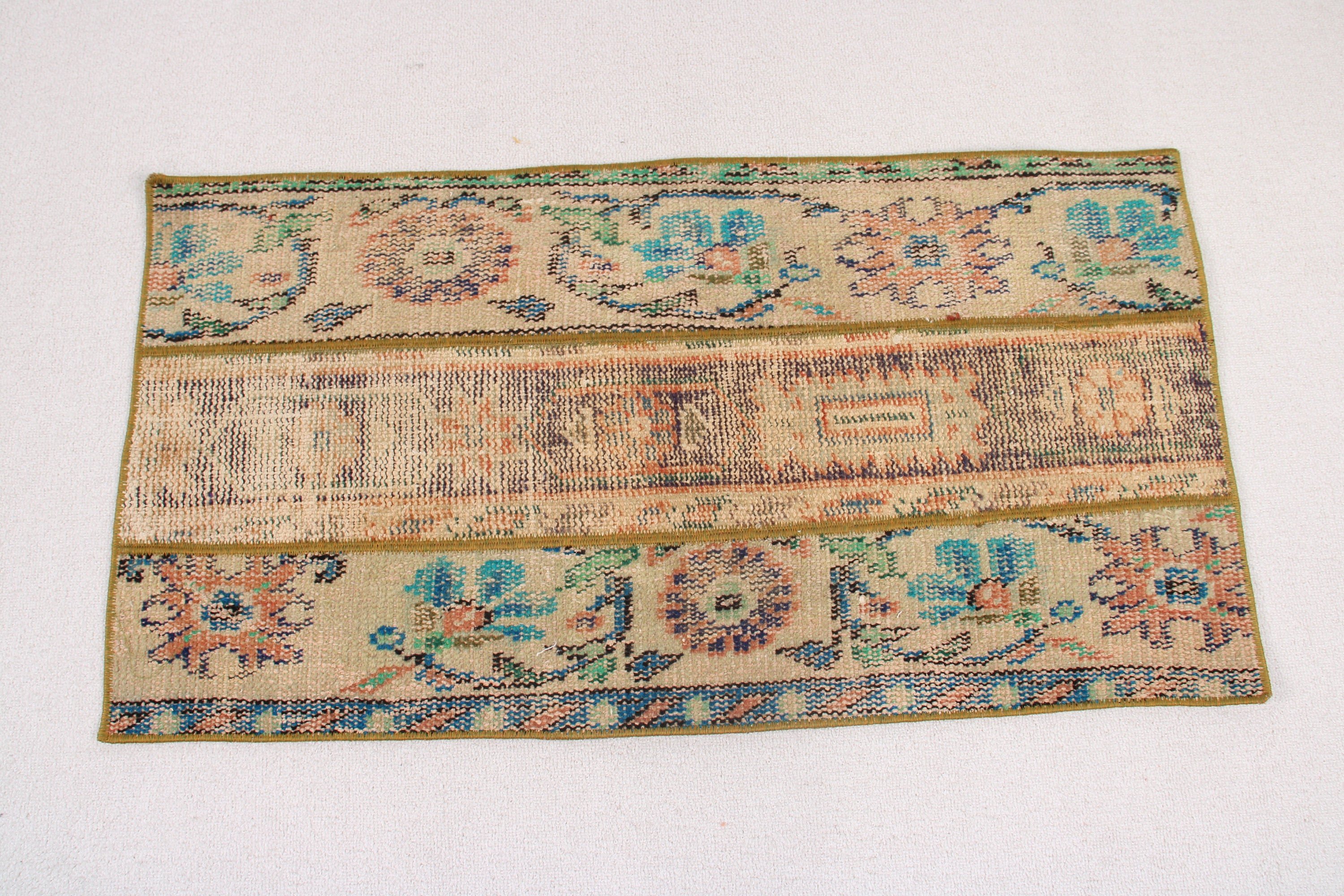 Fas Halısı, Modern Halılar, Türk Halıları, Küçük Boho Halısı, 1.7x3.3 ft Küçük Halı, Ofis Halıları, Giriş Halısı, Vintage Halılar, Yeşil Anadolu Halıları