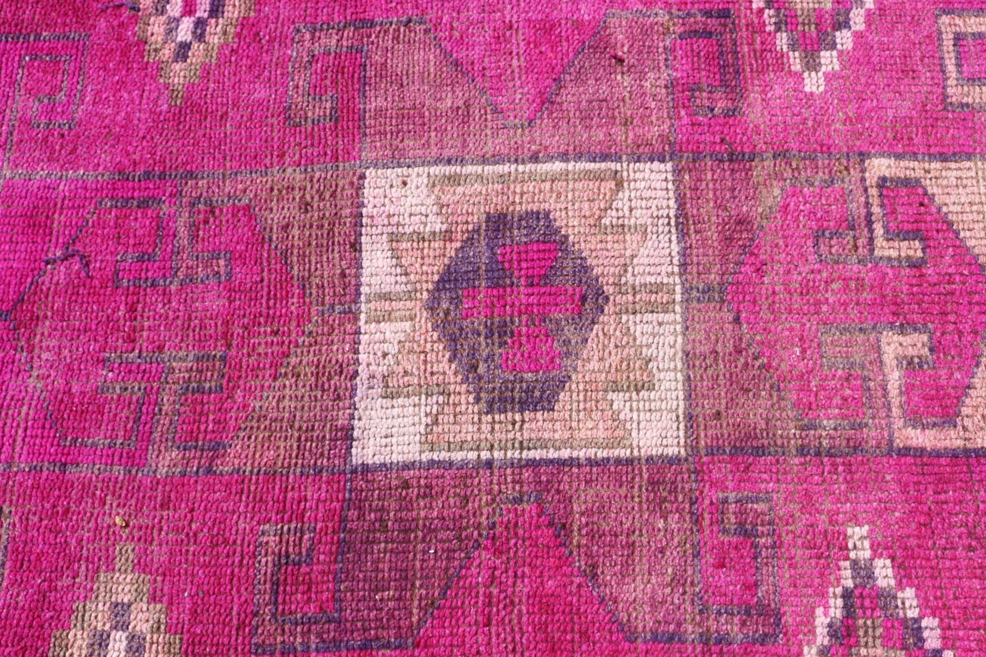 Rugs for Kitchen, Turkish Rug, Stair Rug, Cool Rug, 3x10.2 ft Runner Rugs, Hallway Rug, Pink Antique Rugs, Wool Rug, Cute Rug, Vintage Rug