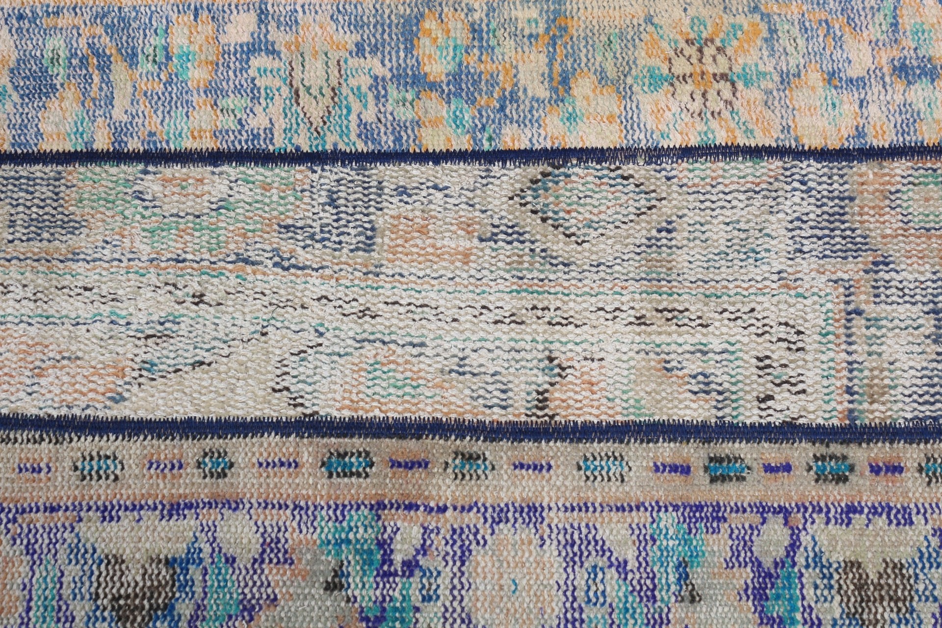 Türk Halısı, Banyo Halısı, Soğuk Halı, Kapı Paspası Halısı, 1.9x2.7 ft Küçük Halı, Vintage Halı, Mutfak Halıları, Fas Halısı, Mavi Ev Dekor Halısı