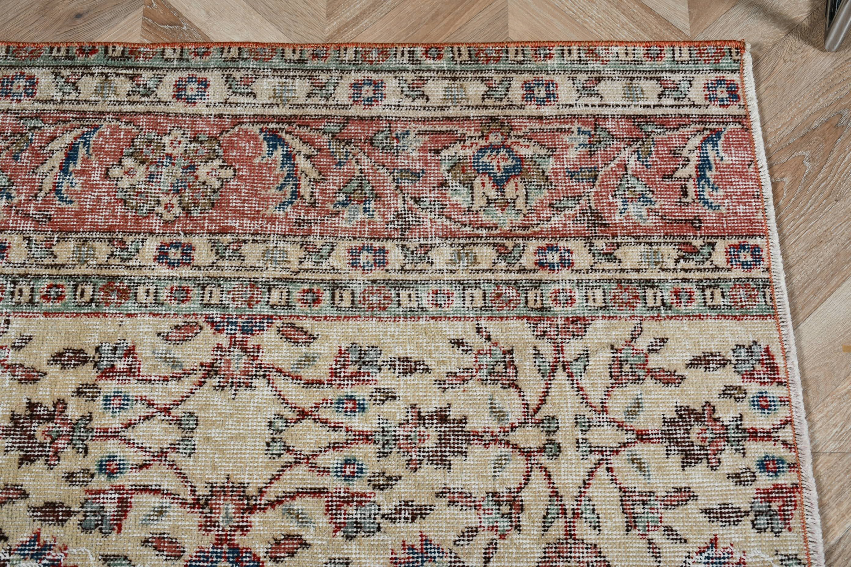 Vintage Rugs, Home Decor Rug, Authentic Rug, Antique Rugs, Beige Floor Rug, Bath Rugs, Door Mat Rugs, 2.2x4.1 ft Small Rug, Turkish Rugs