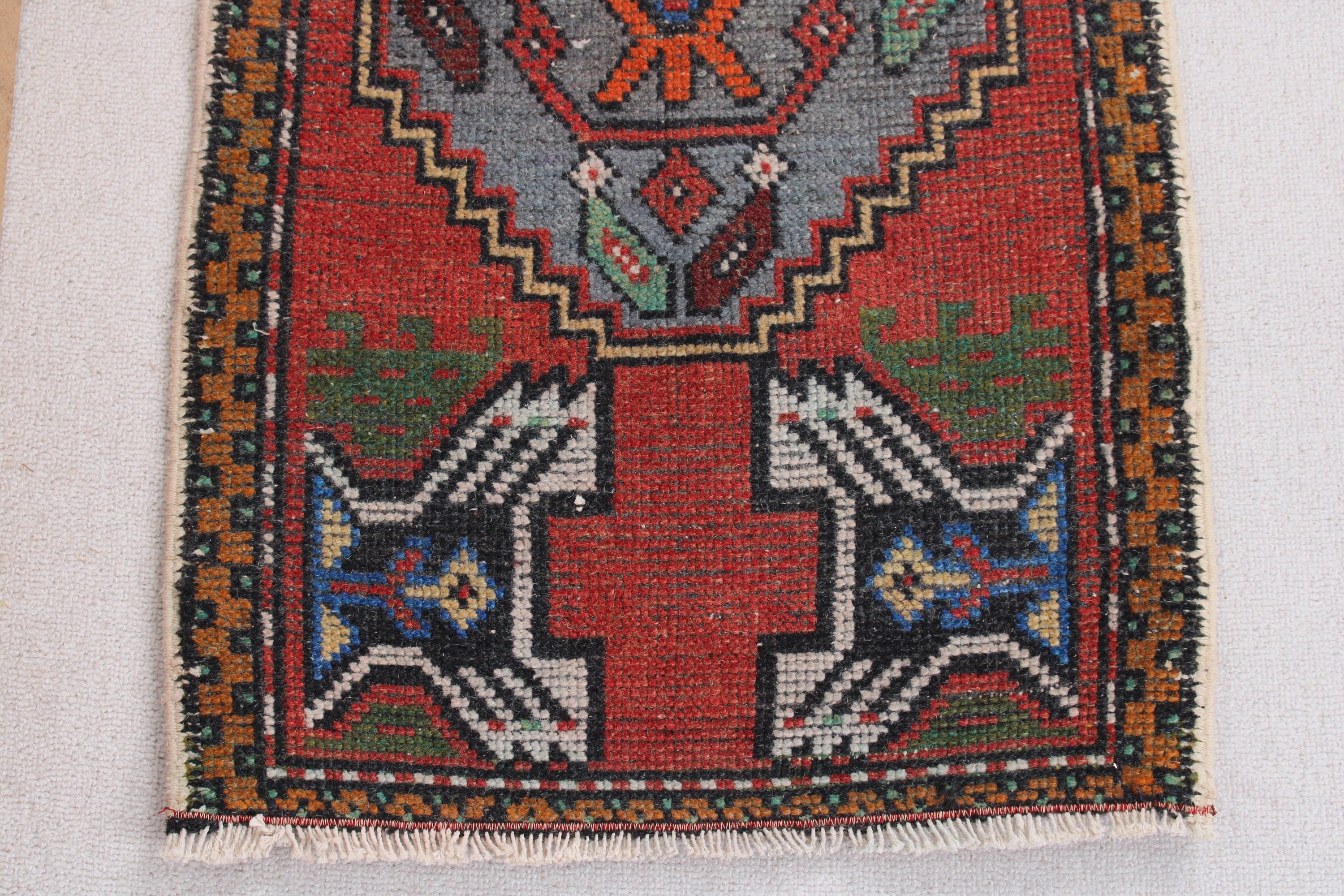 Kırmızı Soğuk Halılar, 1.7x3.1 ft Küçük Halılar, Modern Halı, Yer Halıları, Duvara Asılı Halılar, Türk Halıları, Vintage Halı, Banyo Halısı, Banyo Paspası Sevimli Halılar