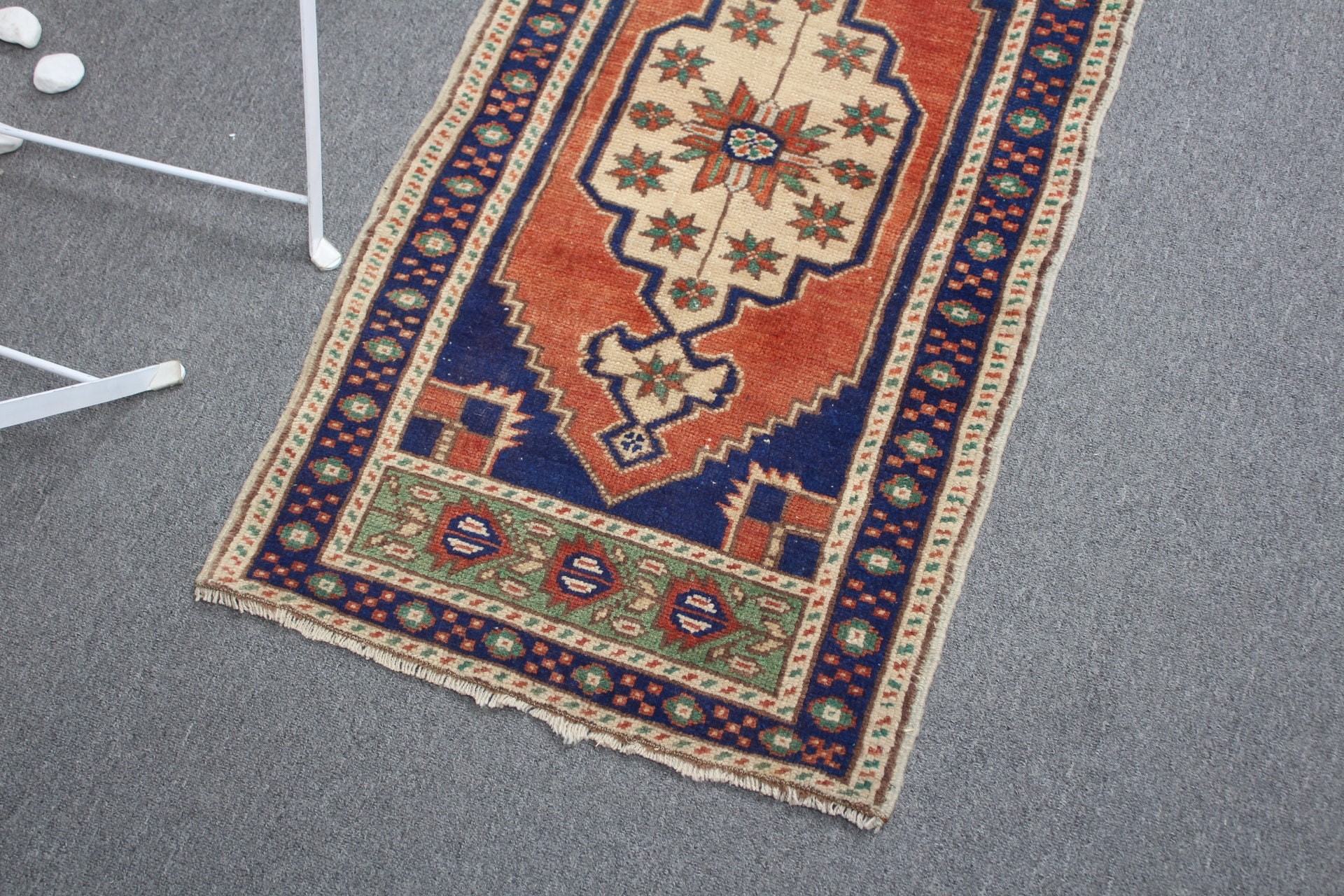 Mutfak Halıları, Kapı Paspası Halısı, Aztek Halısı, Kırmızı 1.9x3.5 ft Küçük Halı, Yün Halıları, Vintage Halılar, Yatak Odası Halısı, Türk Halısı