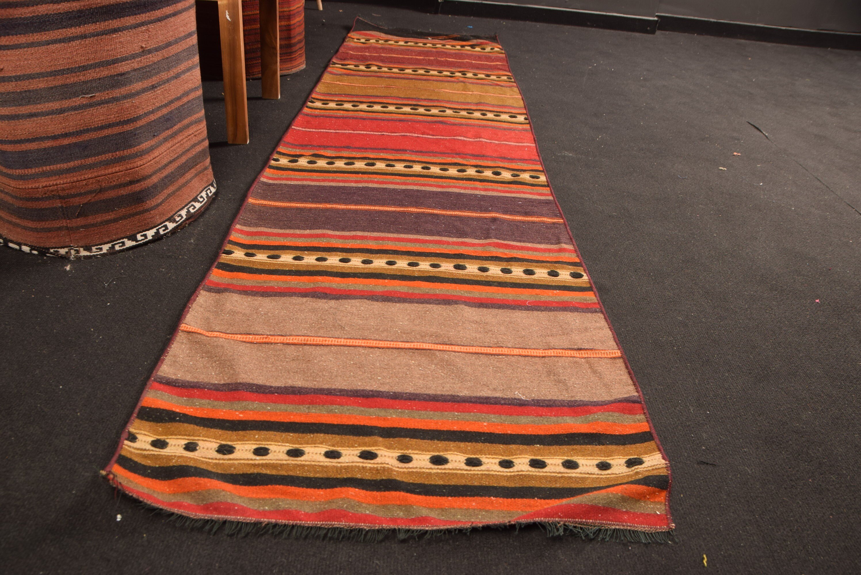 Kilim, Vintage Halılar, Koridor Halısı, Türkiye Halısı, Mutfak Halıları, Türk Halıları, Havalı Halılar, Kırmızı Oushak Halıları, 2,2x8,6 ft Yolluk Halısı