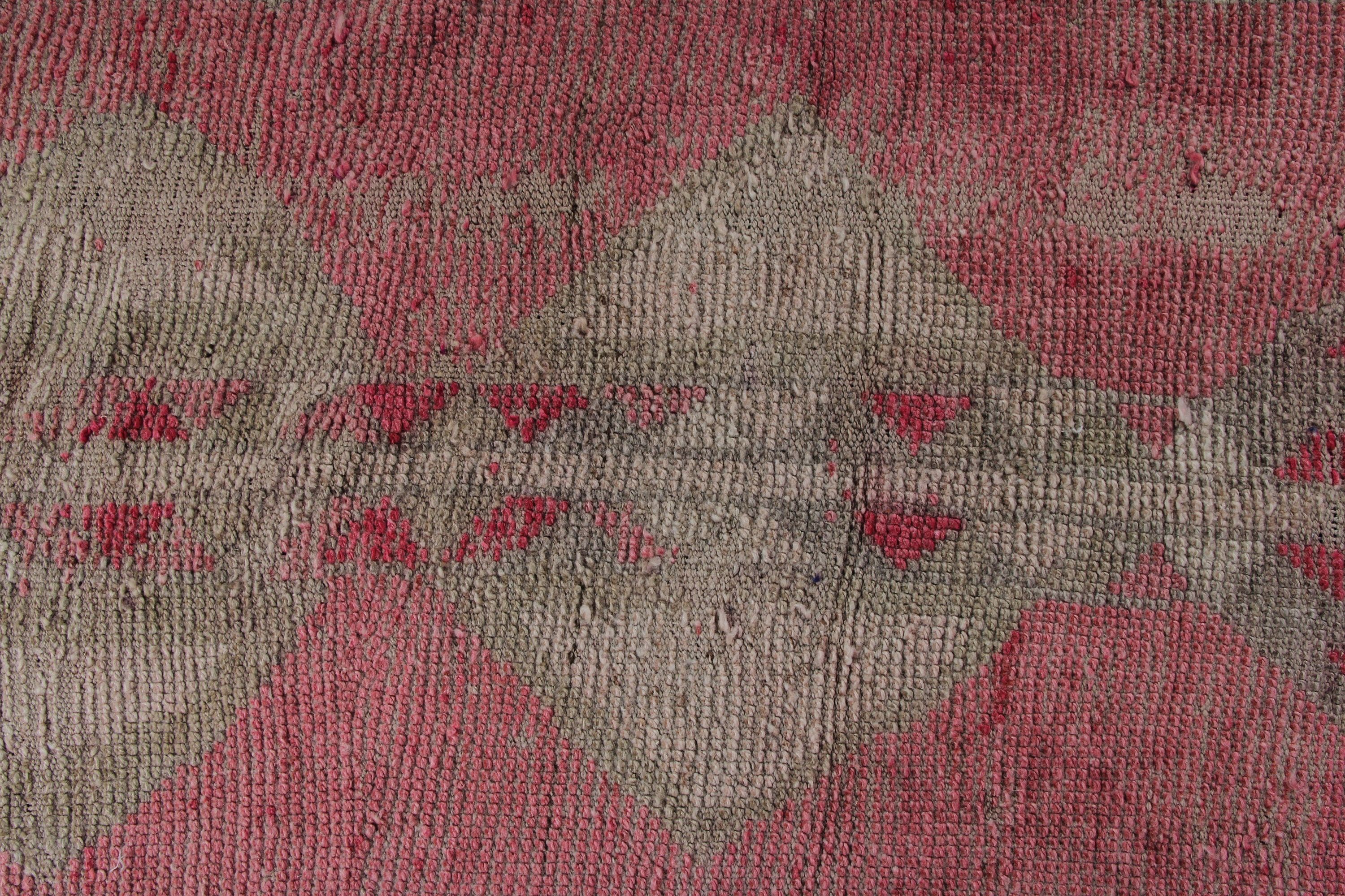 Vintage Halı, 2.7x11.1 ft Runner Halıları, Pembe Antika Halılar, Etnik Halı, Ev Dekorasyonu Halısı, Beni Ourain Runner Halıları, Oushak Halıları, Türk Halıları