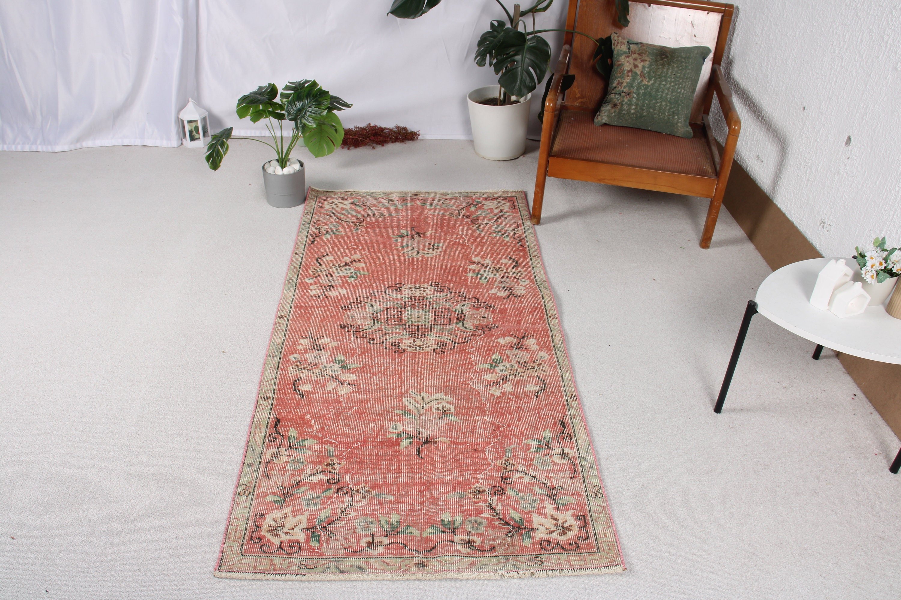 Türk Halısı, Vintage Halılar, Kırmızı Boho Halı, Dekoratif Halılar, 2,8x5,9 ft Accent Halı, Fas Halısı, Çocuk Odası Halıları, Yatak Odası Halısı, Giriş Halıları