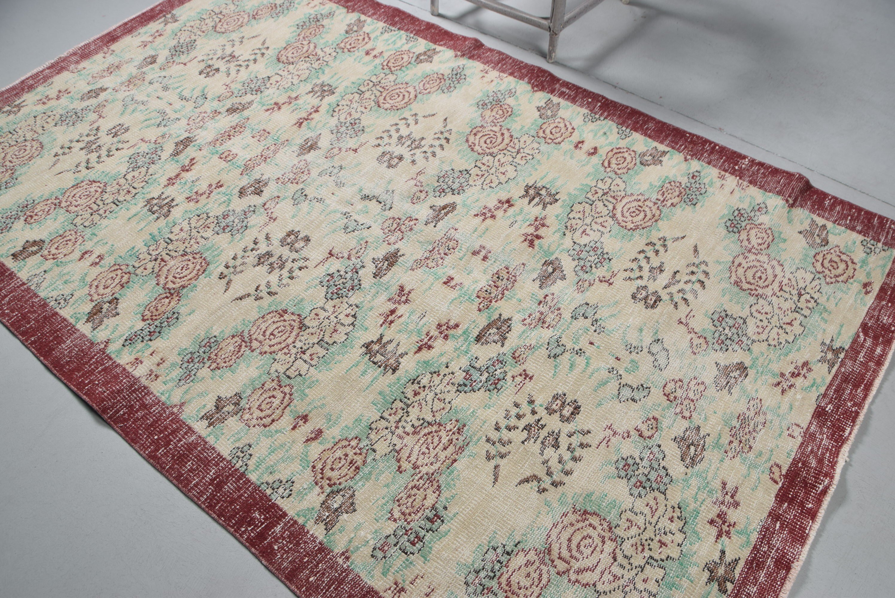 Purple Oriental Rug, Turkish Rugs, Moroccan Rug, Living Room Rugs, Dining Room Rugs, Wool Rugs, Dorm Rug, Vintage Rug, 5.2x8.4 ft Large Rug