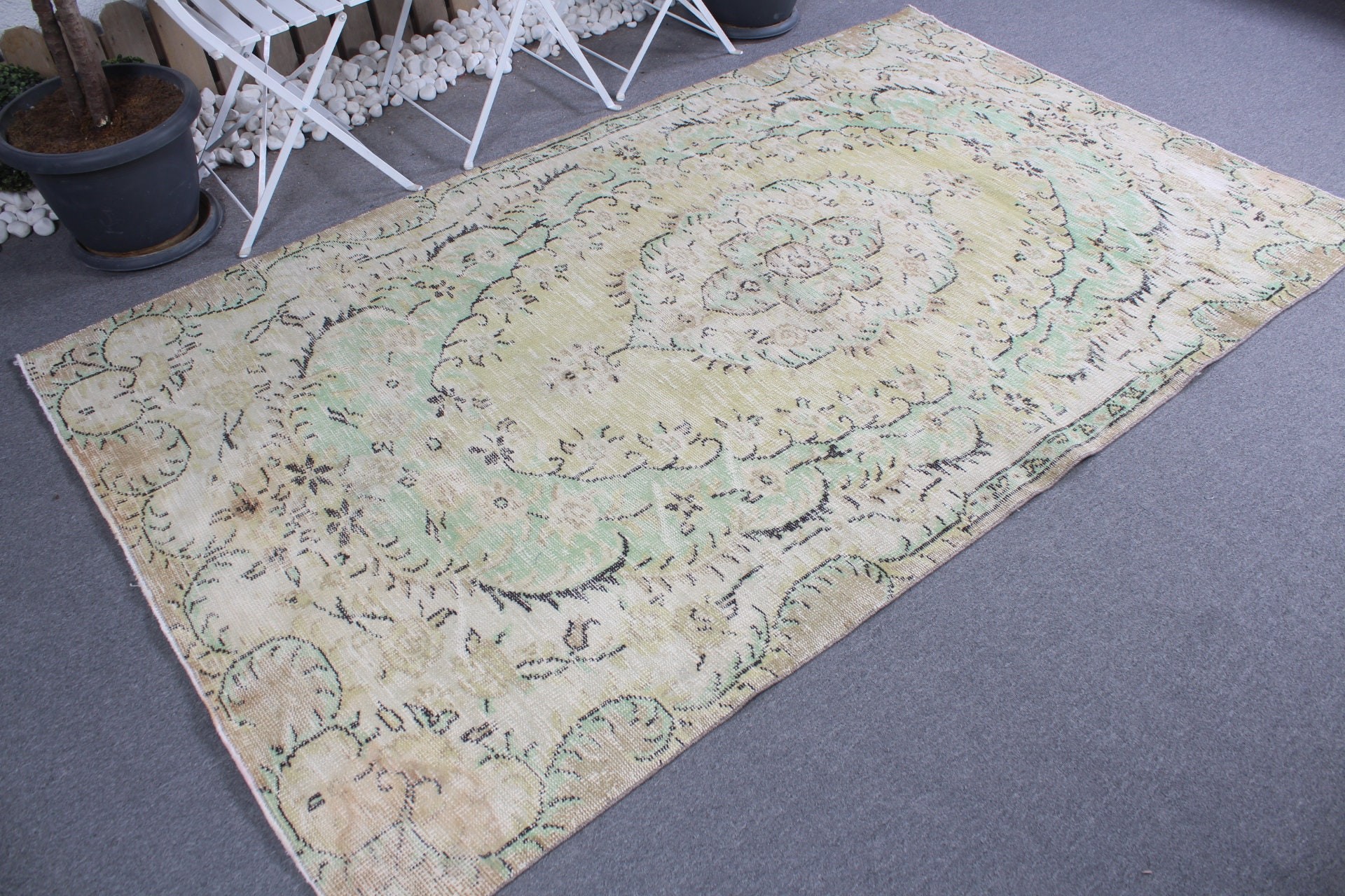 Pale Rugs, Cool Rug, Beige Bedroom Rug, Turkish Rug, Living Room Rug, Home Decor Rug, Dining Room Rugs, Vintage Rugs, 4.8x8.4 ft Large Rug