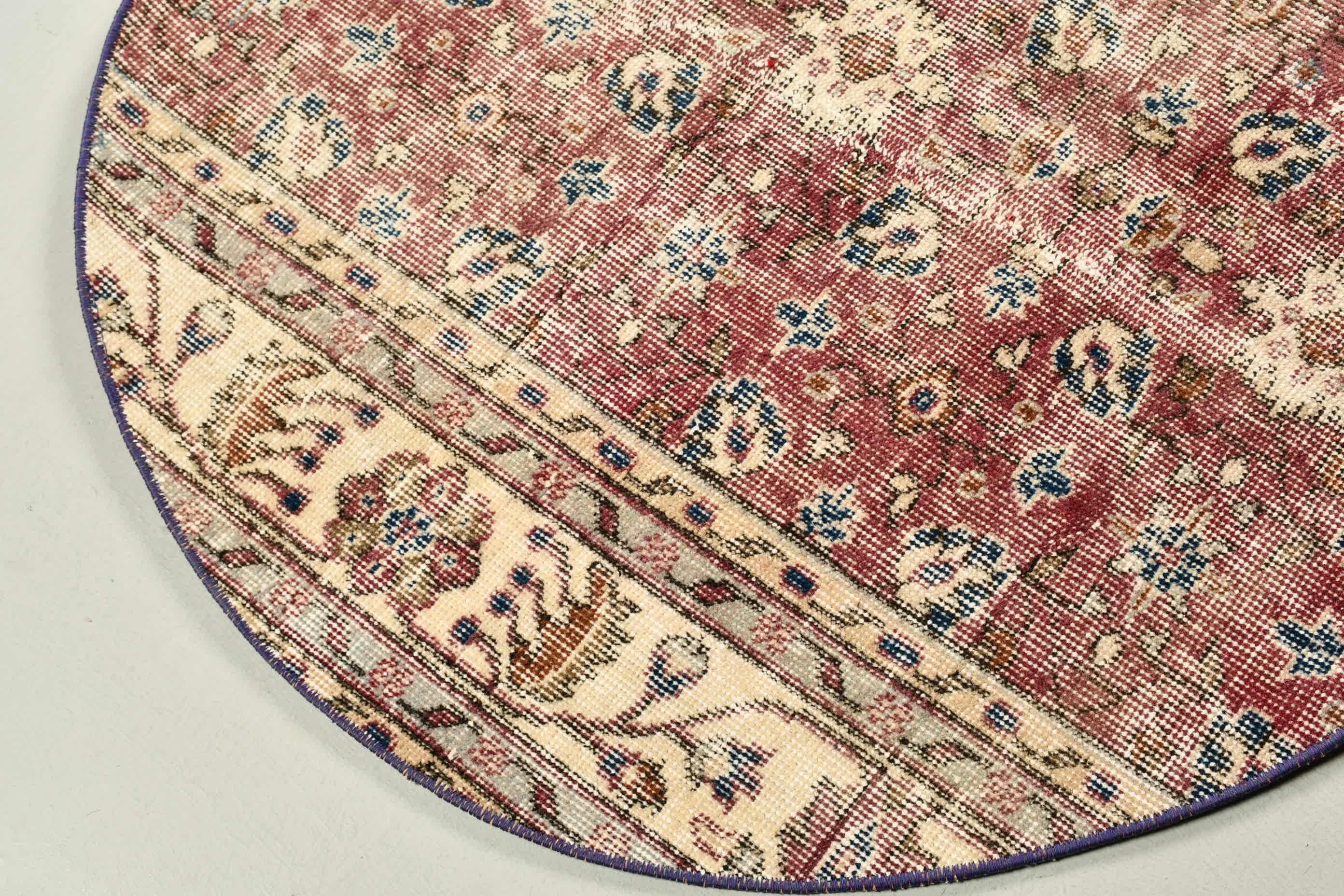 Anatolian Rug, Bedroom Rug, Oriental Rugs, Door Mat Rug, Turkish Rugs, Beige Home Decor Rug, Vintage Rug, Muted Rug, 3.2x3.3 ft Small Rug