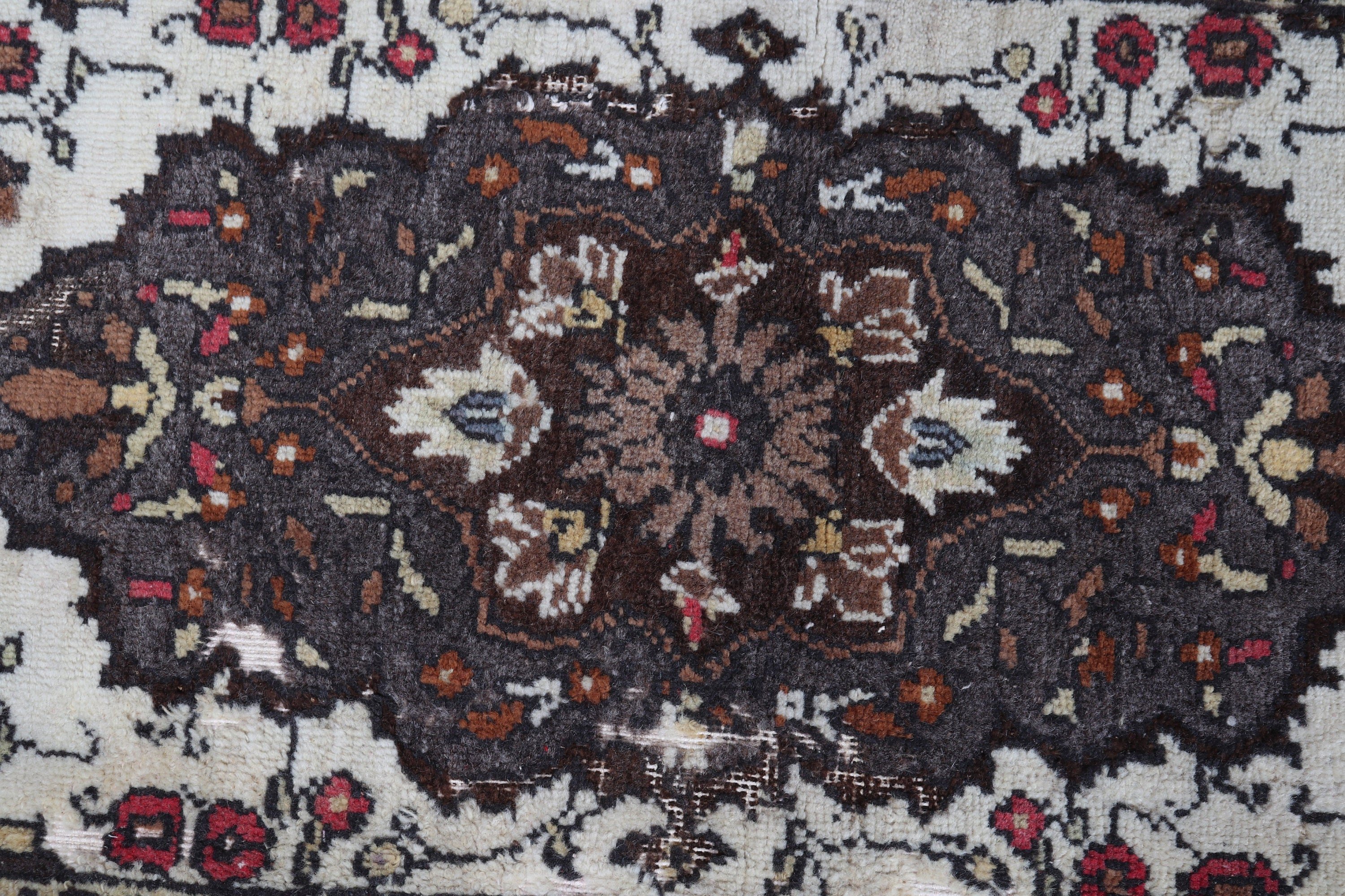 Duvara Asılı Halı, Bej Yün Halılar, 1.6x3.5 ft Küçük Halı, Mutfak Halısı, Kapı Paspası Halısı, Vintage Halılar, Türk Halısı, Yün Halı, Giriş Halıları