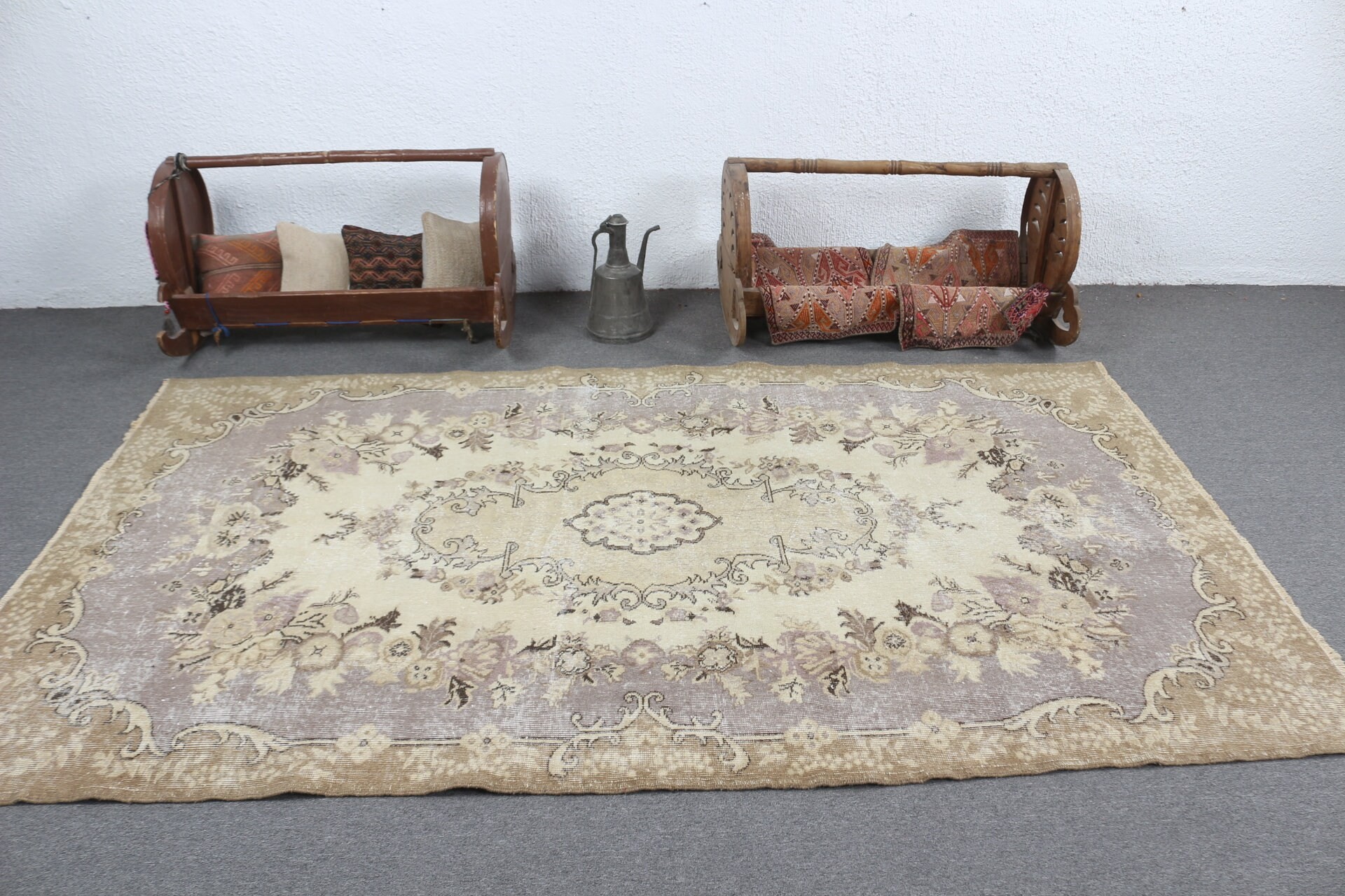 Brown Moroccan Rug, Anatolian Rugs, Vintage Rugs, Living Room Rug, Turkish Rug, Bedroom Rug, Rugs for Bedroom, 5.1x8.5 ft Large Rugs