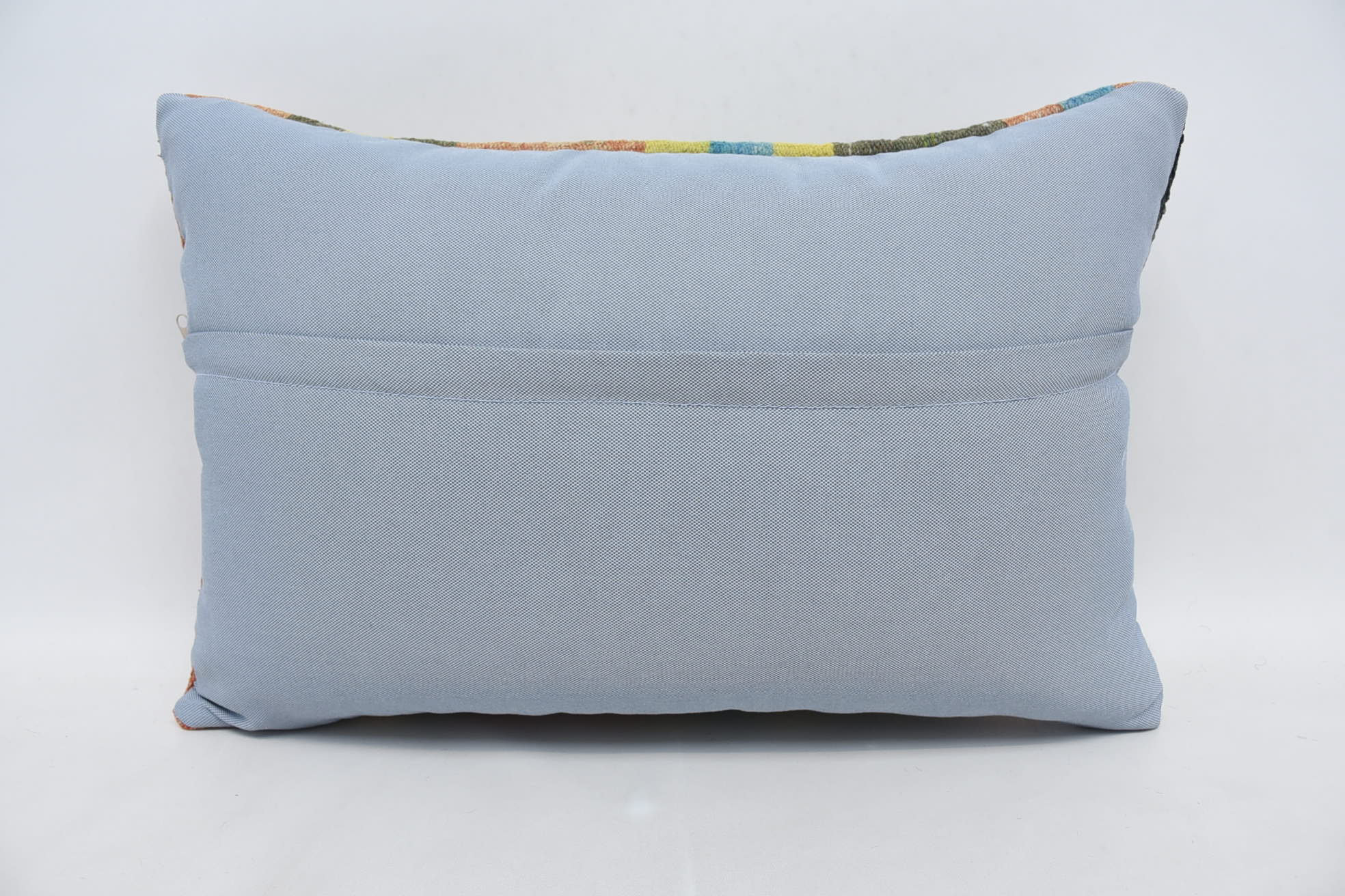 16"x24" Yellow Pillow Sham, Retro Pillow Sham, Handmade Rug Seat Pillow, Turkish Pillow, Interior Designer Pillow, Kilim Cushion Sham