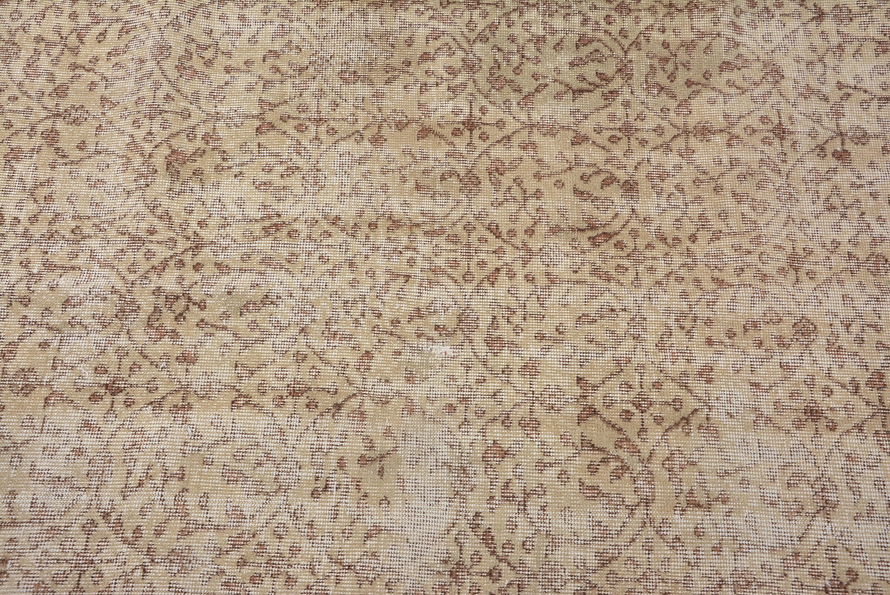 Living Room Rug, Indoor Rug, Oushak Rugs, Rugs for Bedroom, 3.5x7.4 ft Area Rugs, Turkish Rug, Vintage Rug, Distressed Rugs, Anatolian Rugs