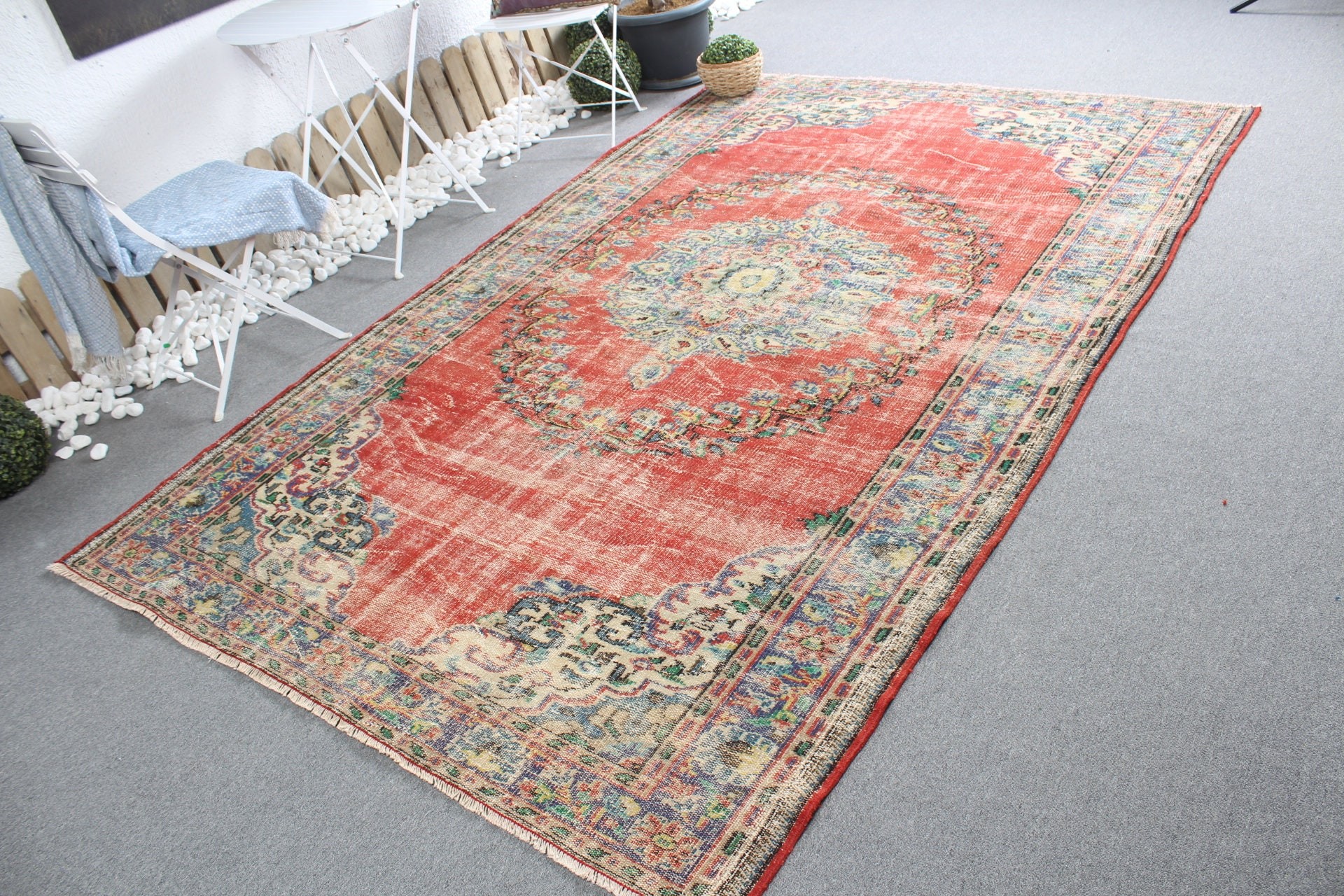 Turkish Rug, Moroccan Rug, Vintage Rugs, Red Moroccan Rug, 5.7x9.7 ft Large Rugs, Cute Rug, Living Room Rugs, Bedroom Rug, Anatolian Rug