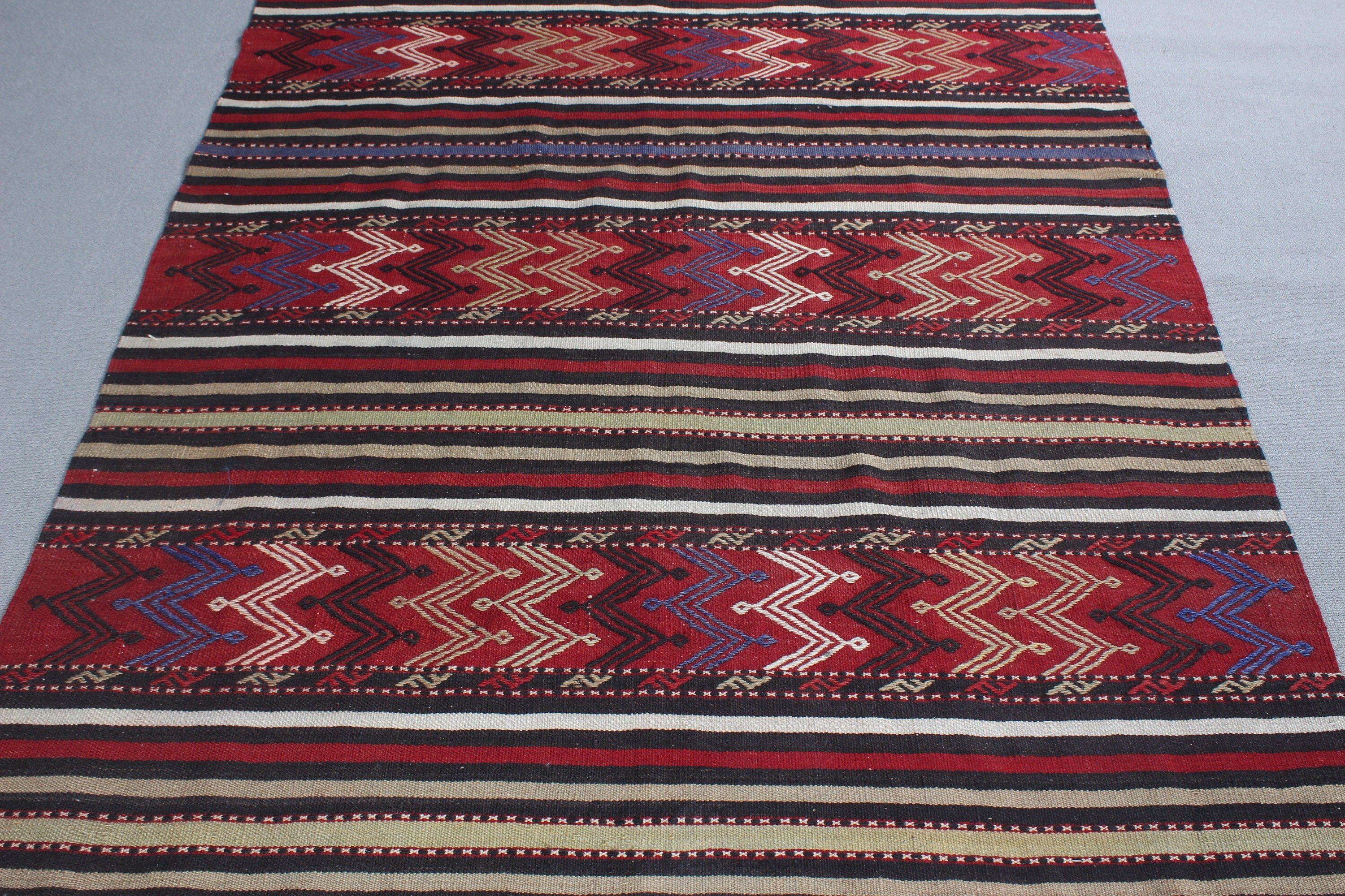 Siyah Açıklama Halısı, Yer Halısı, Yatak Odası Halıları, Türk Halıları, Büyük Boho Halıları, Vintage Halılar, 4.9x9.4 ft Büyük Halı, Büyük Vintage Halı, Kilim