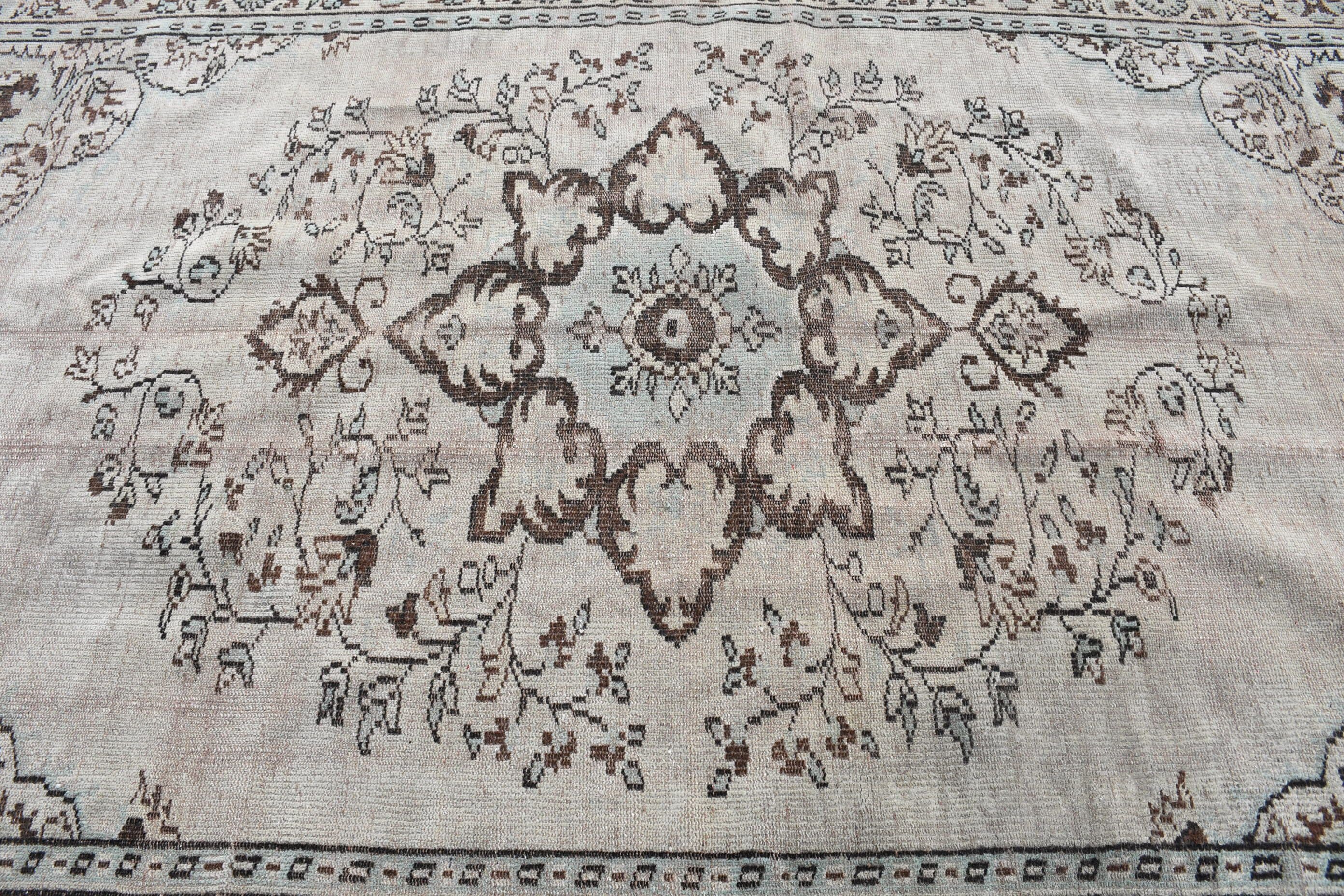 6x9.2 ft Büyük Halı, Türk Halısı, Yeşil Oryantal Halılar, Yatak Odası Halıları, Ev Dekor Halısı, Vintage Halı, Salon Halıları, Oushak Halıları, Salon Halıları