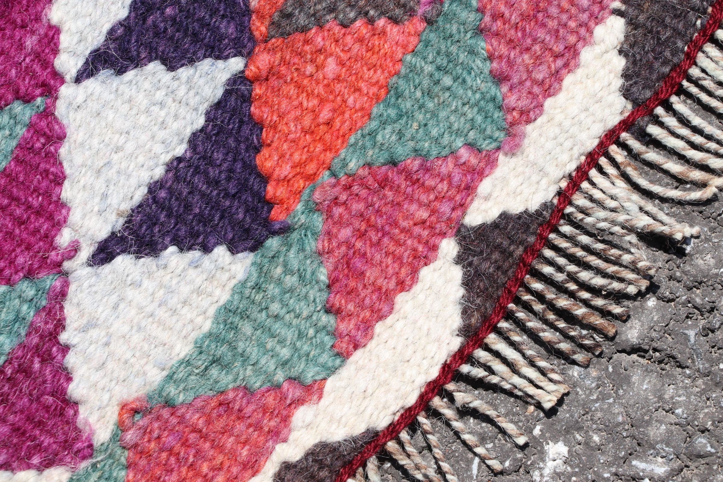 Pembe 3.2x11.9 ft Runner Halıları, Kilim, Oushak Halısı, Türk Halısı, Vintage Halı, Mutfak Halıları, Koridor Halısı, Yer Halıları, Aztek Halısı