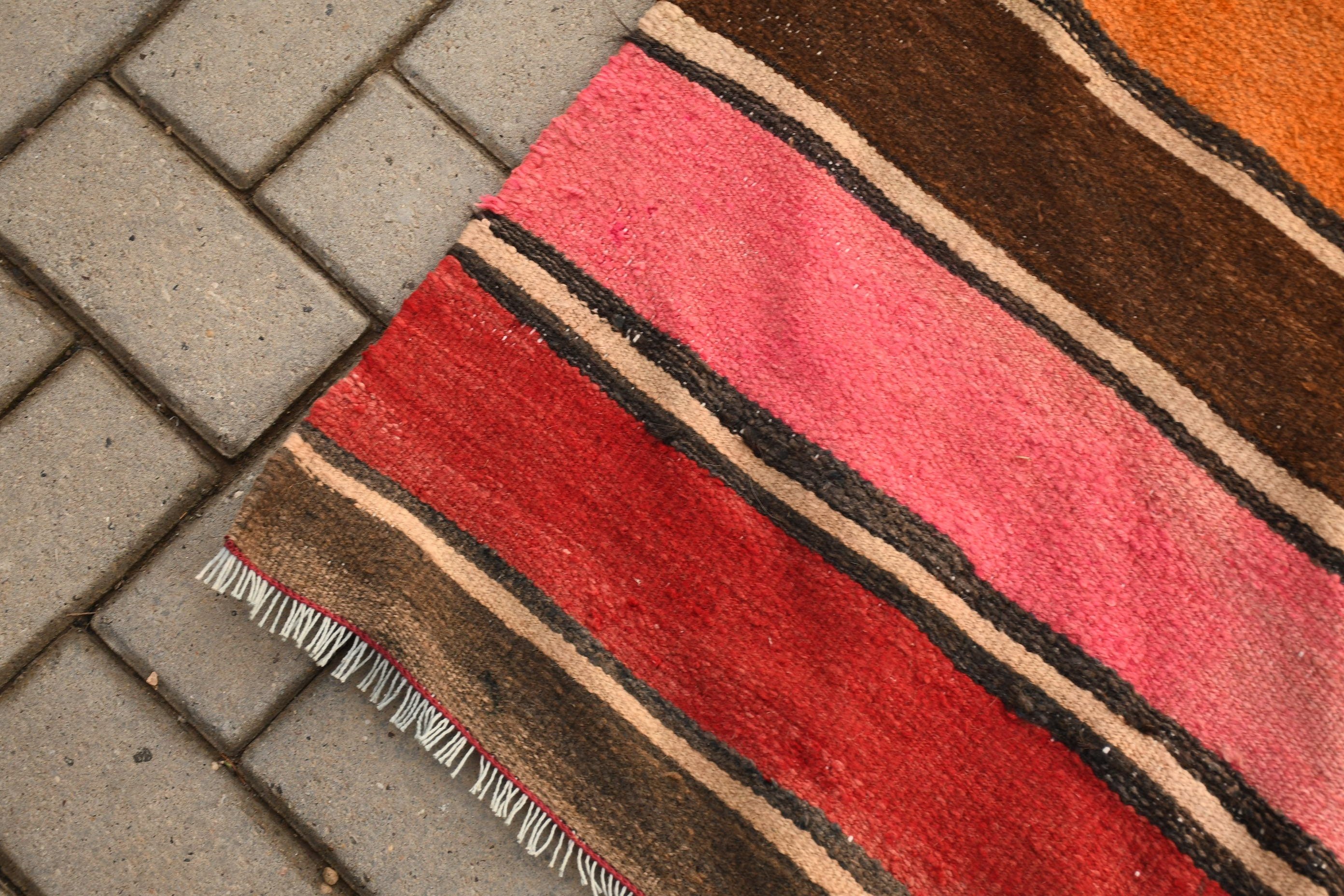 Yün Halılar, Salon Halısı, Kilim, Soğuk Halı, Türk Halısı, Pembe Soğuk Halı, Soyut Halı, Yemek Odası Halısı, Vintage Halı, 6,7x13,1 ft Büyük Boy Halılar