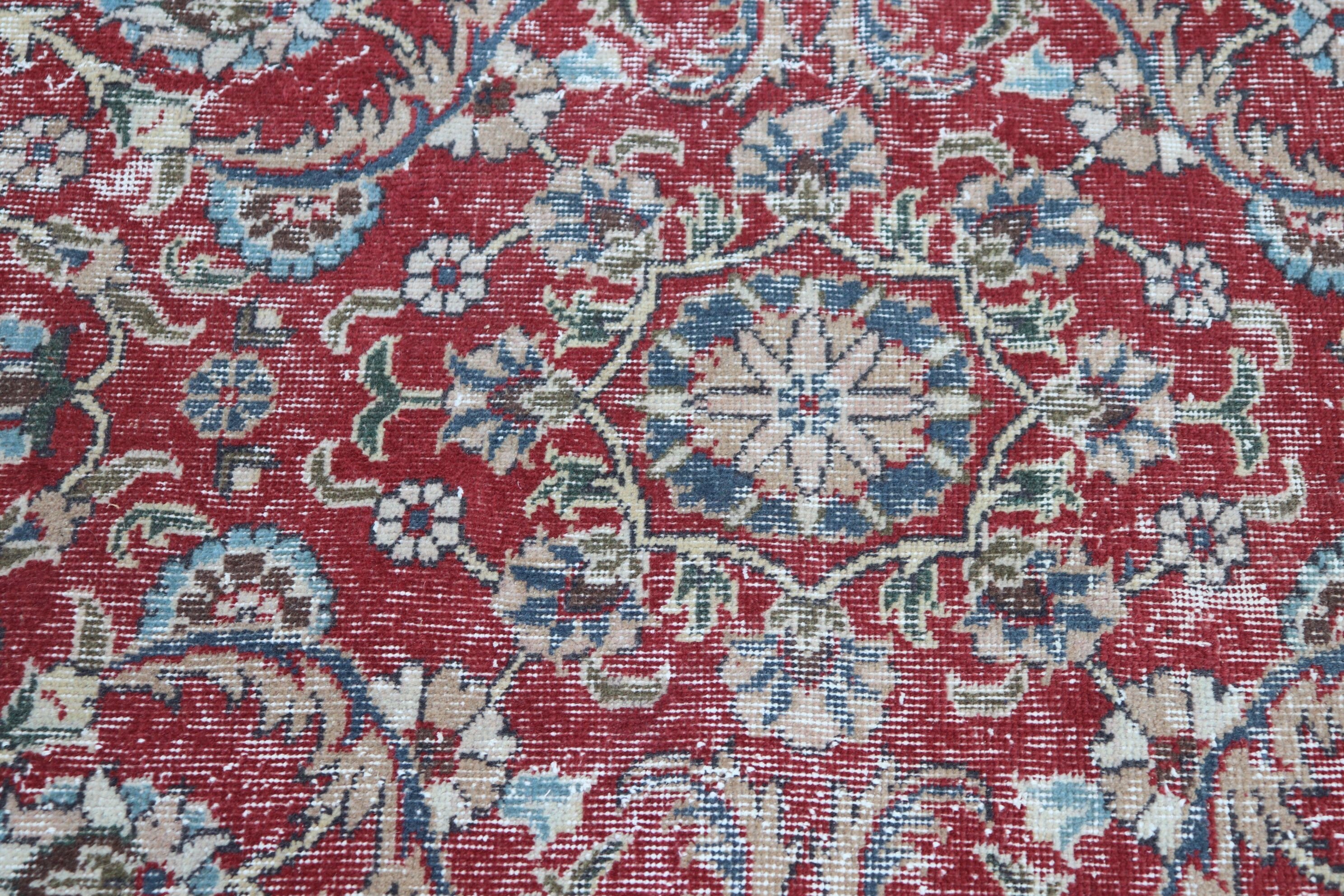Nursery Rug, 4.1x7 ft Area Rugs, Rugs for Nursery, Oriental Rug, Turkish Rugs, Bedroom Rugs, Red Home Decor Rug, Oushak Rug, Vintage Rug