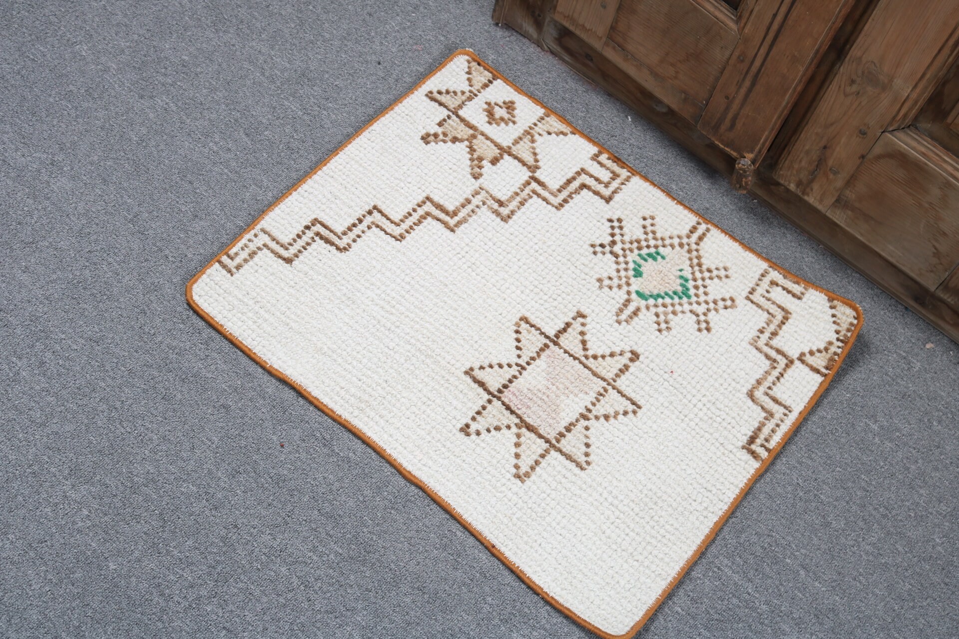 Modern Rugs, Vintage Rugs, Nursery Rugs, Turkish Rugs, Beige Bedroom Rugs, Door Mat Rug, Cool Rugs, Geometric Rug, 1.8x2.2 ft Small Rug