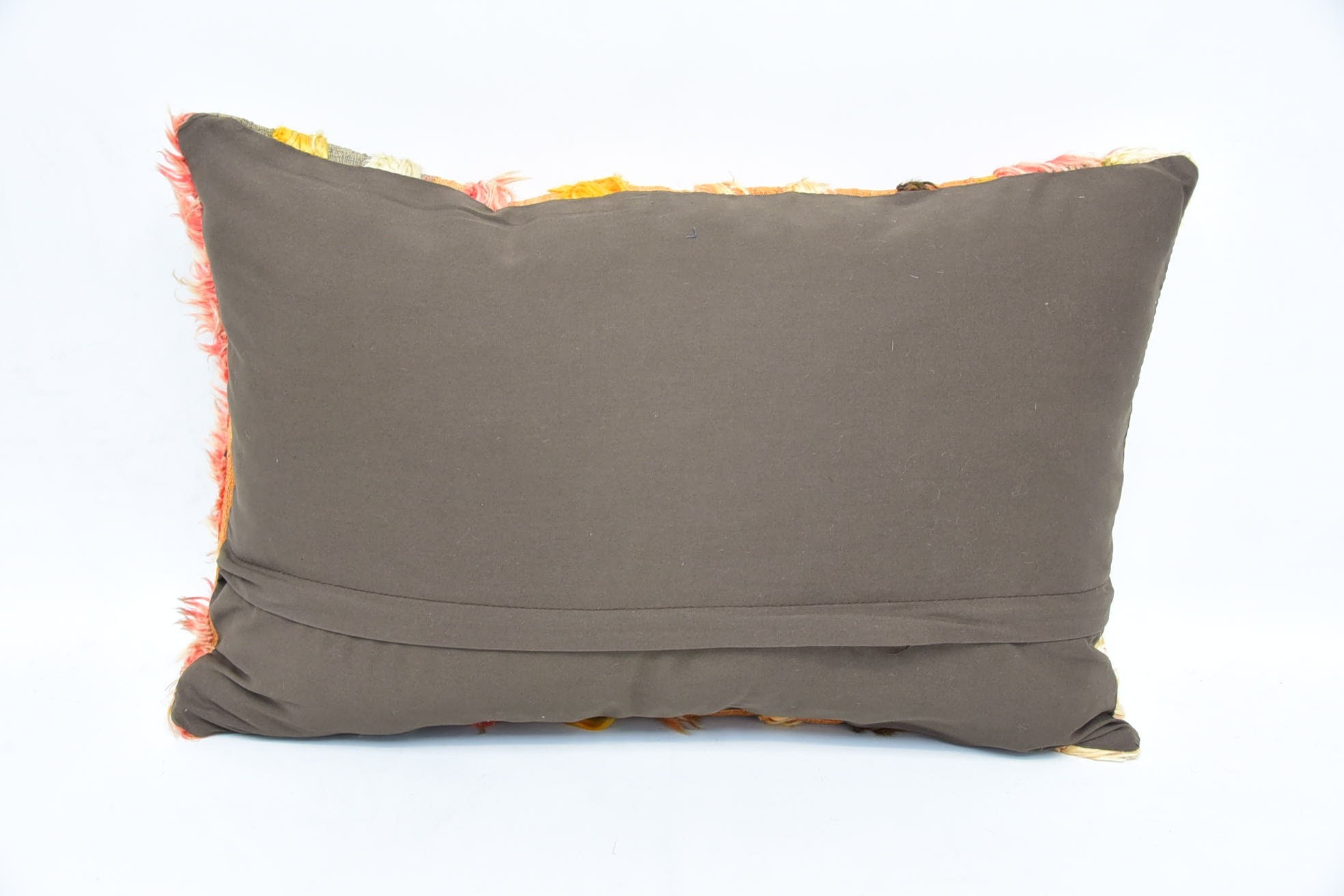 Vintage Throw Cushion, Accent Pillow, Vintage Pillow, Kilim Pillow, Gift Pillow, 16"x24" Orange Pillow Cover