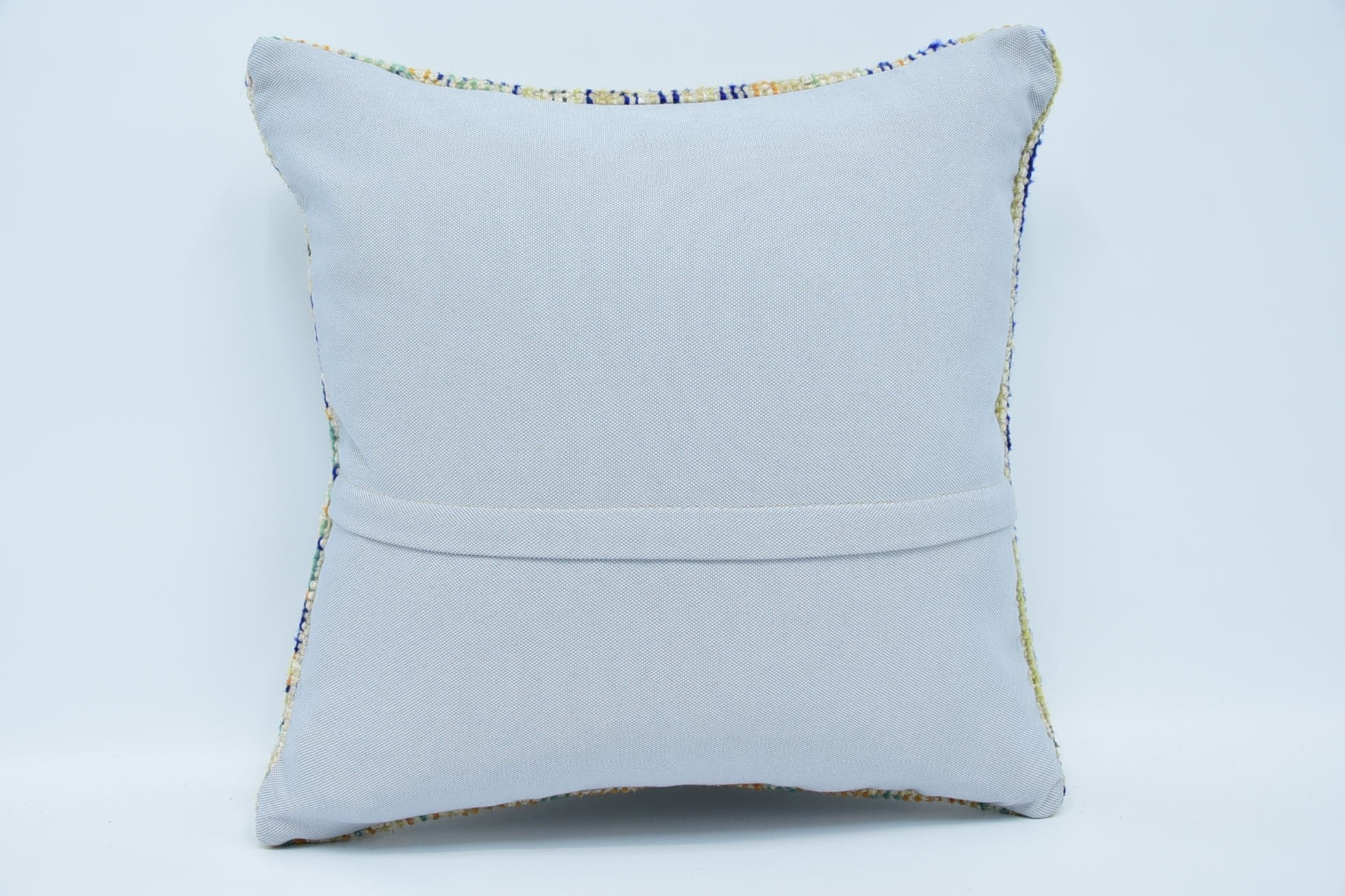 Interior Designer Pillow, 18"x18" Blue Pillow Case, Customized Pillow, Turkish Kilim Pillow, Boho Throw Cushion Cover, Antique Pillows