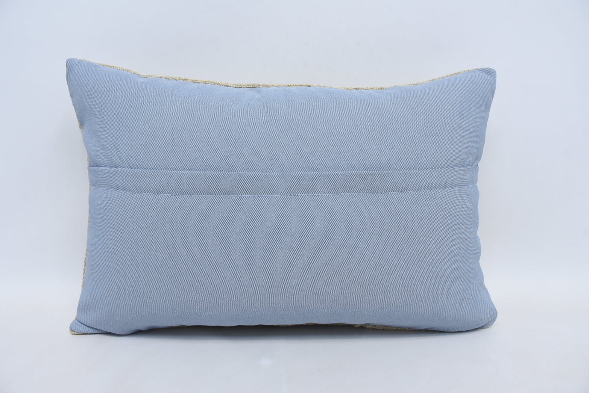 Vintage Kilim Throw Pillow, Kilim Pillow, Nautical Throw Pillow Cover, 16"x24" Beige Cushion Case, Turkish Pillow