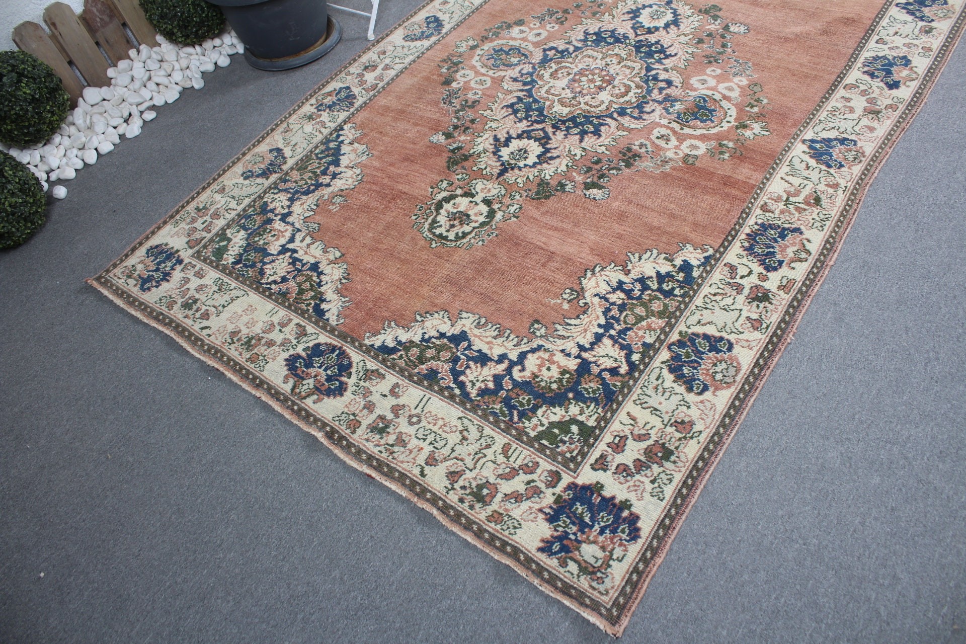 Turkish Rugs, Living Room Rug, Salon Rug, Cool Rug, Rugs for Salon, Kitchen Rug, Vintage Rugs, Bronze  5.1x11.5 ft Large Rug