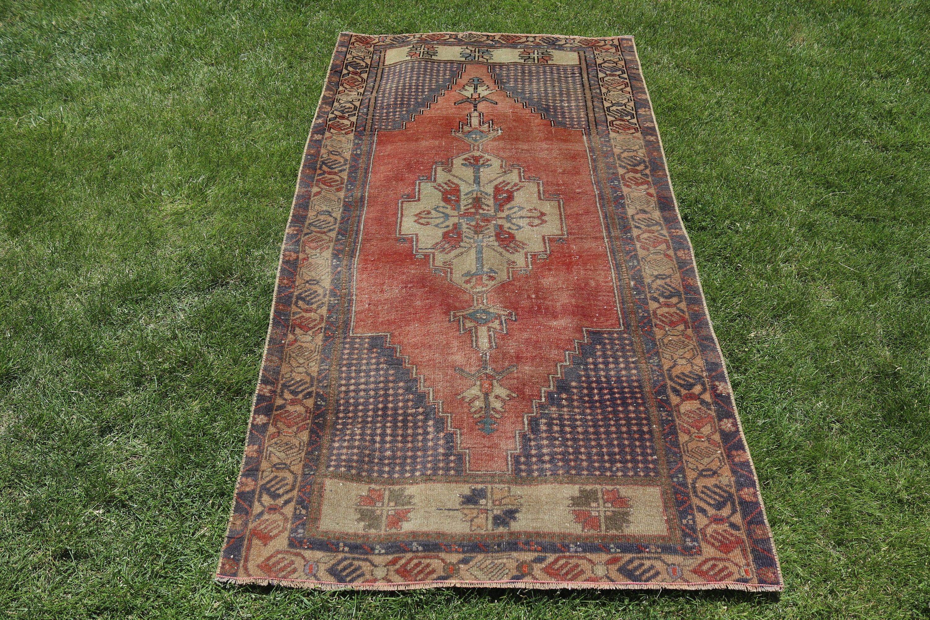 3.1x5.8 ft Aksan Halısı, Açıklama Halısı, Vintage Halılar, Kahverengi Ev Dekorasyonu Halısı, Anadolu Halısı, Türk Halıları, Yatak Odası Halıları, Çocuk Halıları