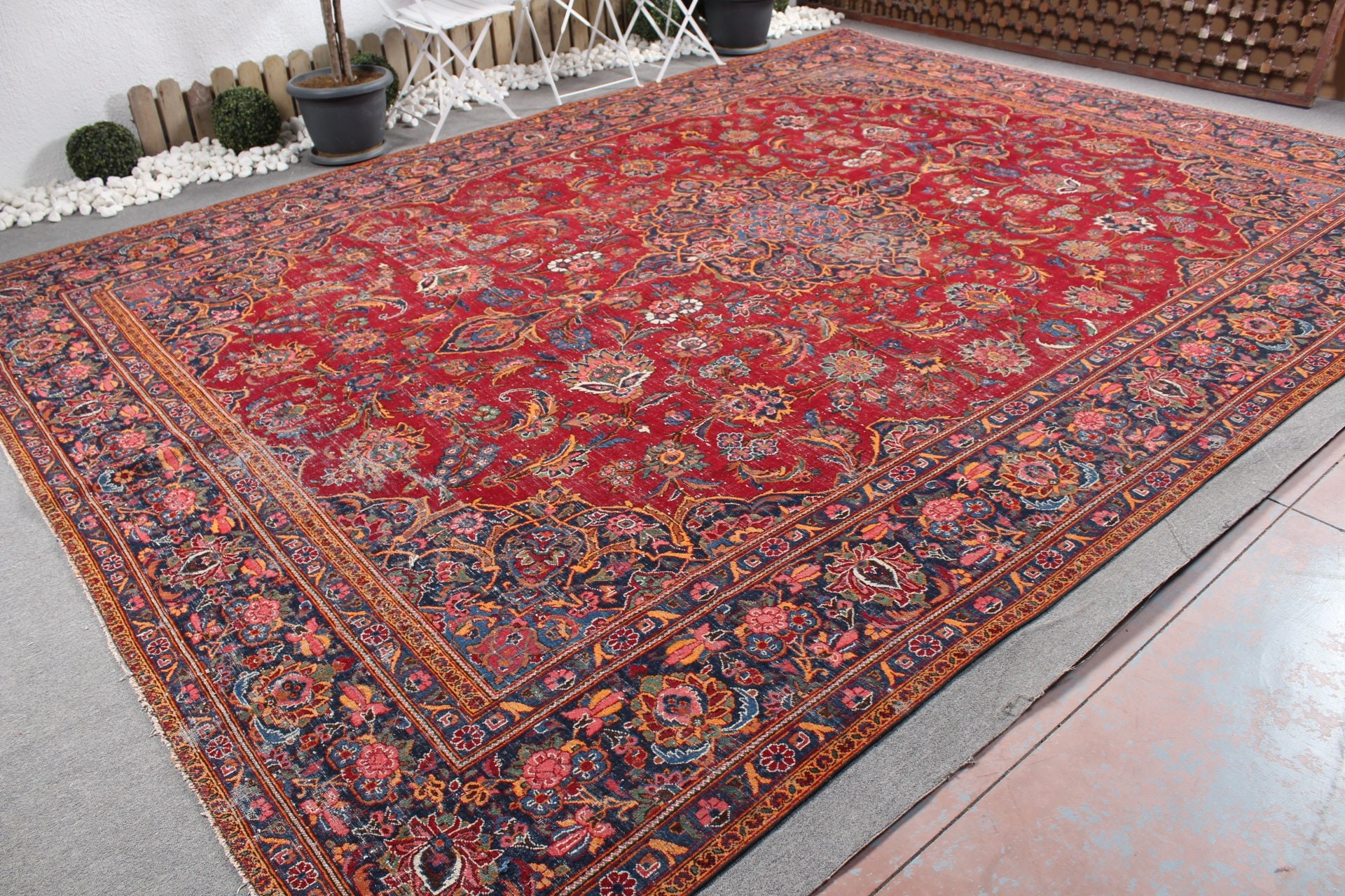 Kırmızı Fas Halısı, 10.6x14.6 ft Büyük Boy Halı, Fas Halıları, Yatak Odası Halıları, Vintage Halılar, Oturma Odası Halısı, Türk Halısı, Yemek Odası Halısı