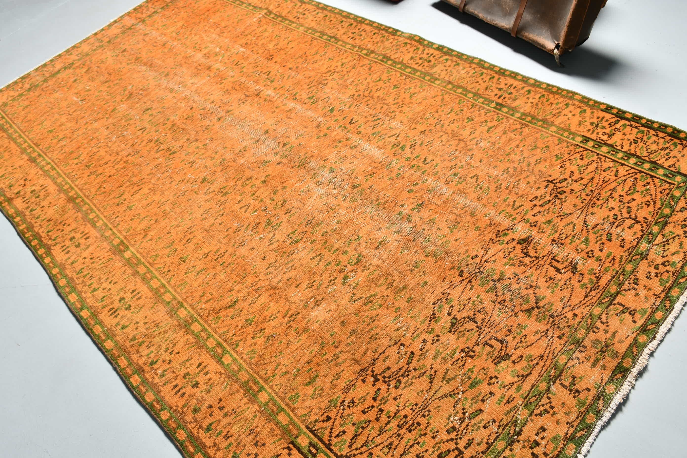 Yellow Bedroom Rugs, Floor Rug, Salon Rugs, Cute Rug, Kitchen Rug, 5.3x8.8 ft Large Rug, Dining Room Rugs, Turkish Rug, Vintage Rug