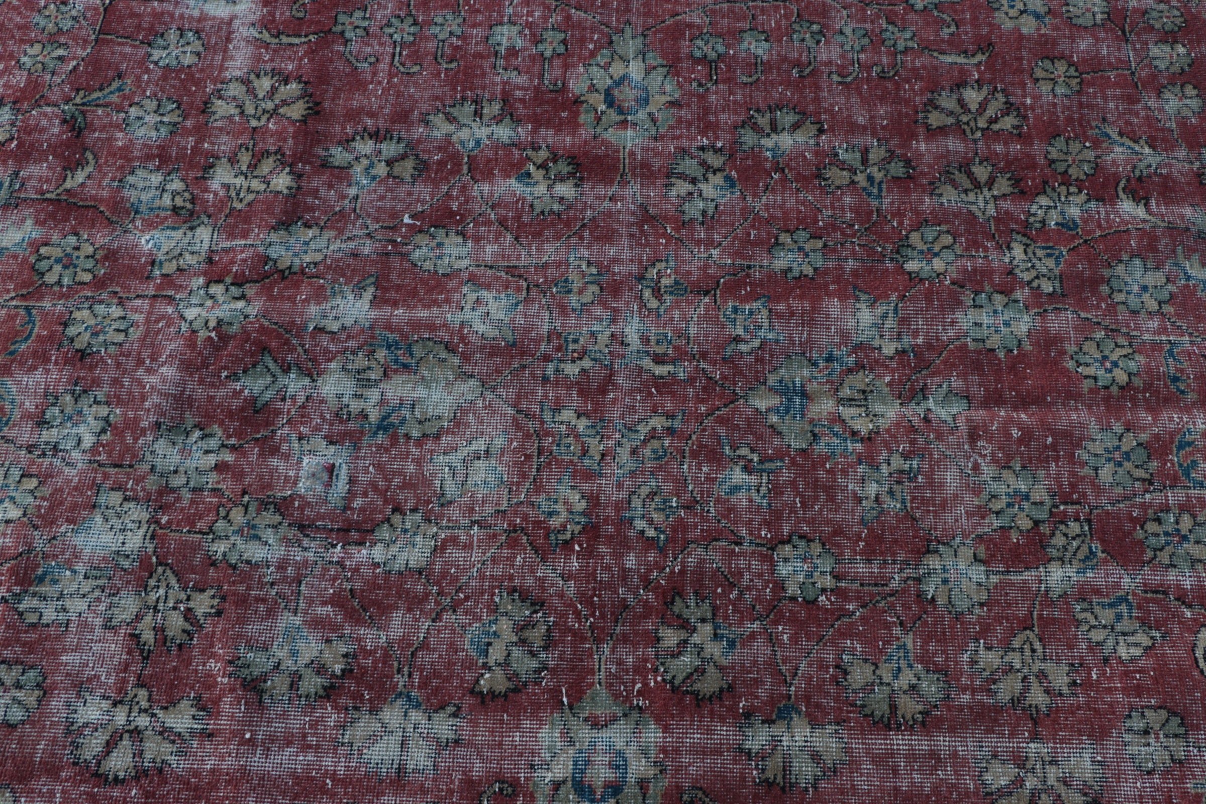 Red Moroccan Rug, Rugs for Floor, Bedroom Rug, Vintage Rug, Living Room Rugs, Home Decor Rugs, Wool Rugs, Turkish Rugs, 4.1x8 ft Area Rugs