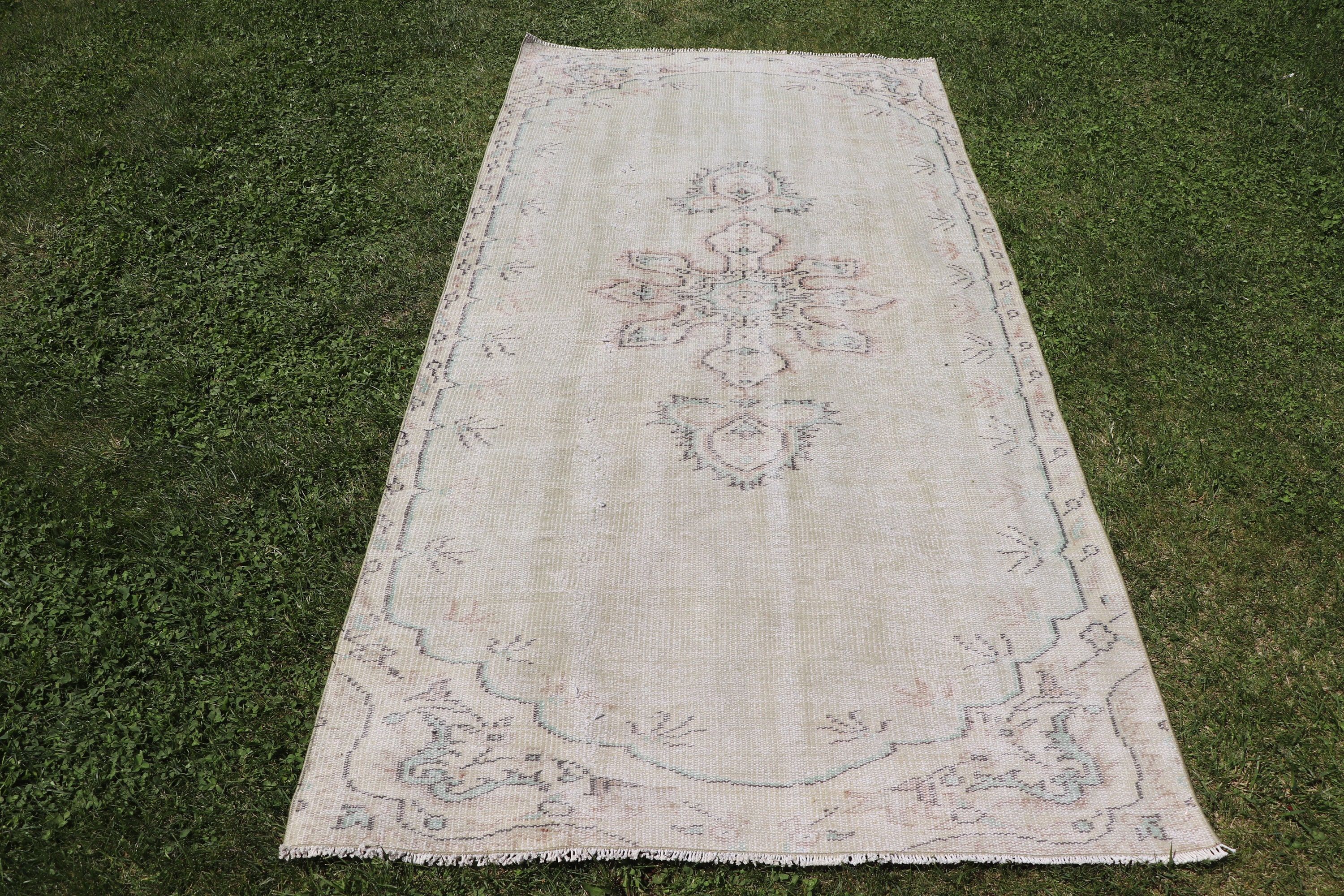 3.8x8 ft Area Rugs, Home Decor Rugs, Dining Room Rugs, Exotic Rug, Vintage Rug, Green Kitchen Rugs, Indoor Rugs, Turkish Rugs, Cool Rugs