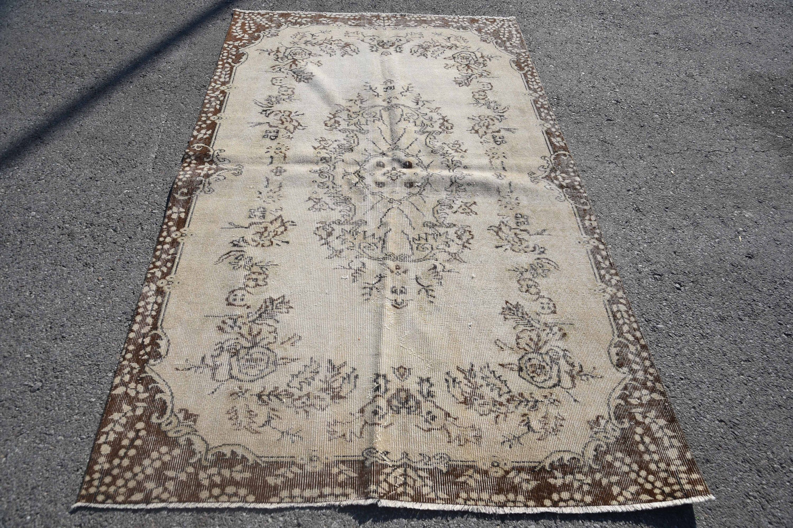 Old Rug, Kitchen Rug, Colorful Rugs, Cool Rug, Vintage Rugs, Aesthetic Rug, Rugs for Nursery, Indoor Rugs, Turkish Rug, 4.7x7.9 ft Area Rug