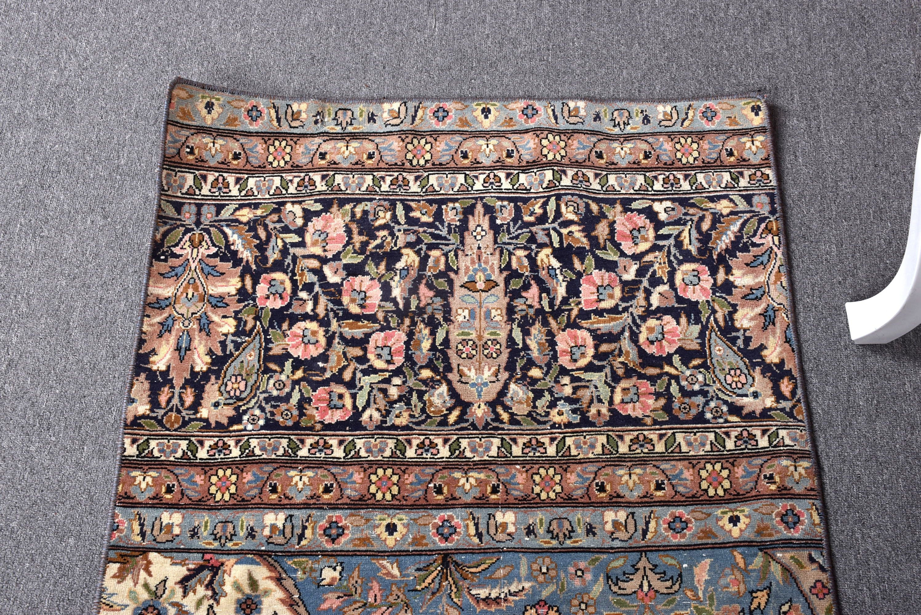 2.4x5.2 ft Küçük Halı, Türkiye Halısı, El Dokuma Halısı, Bej Anadolu Halıları, Türk Halısı, Vintage Halı, Yatak Odası Halıları, Ev Dekor Halısı, Araba Paspas Halıları