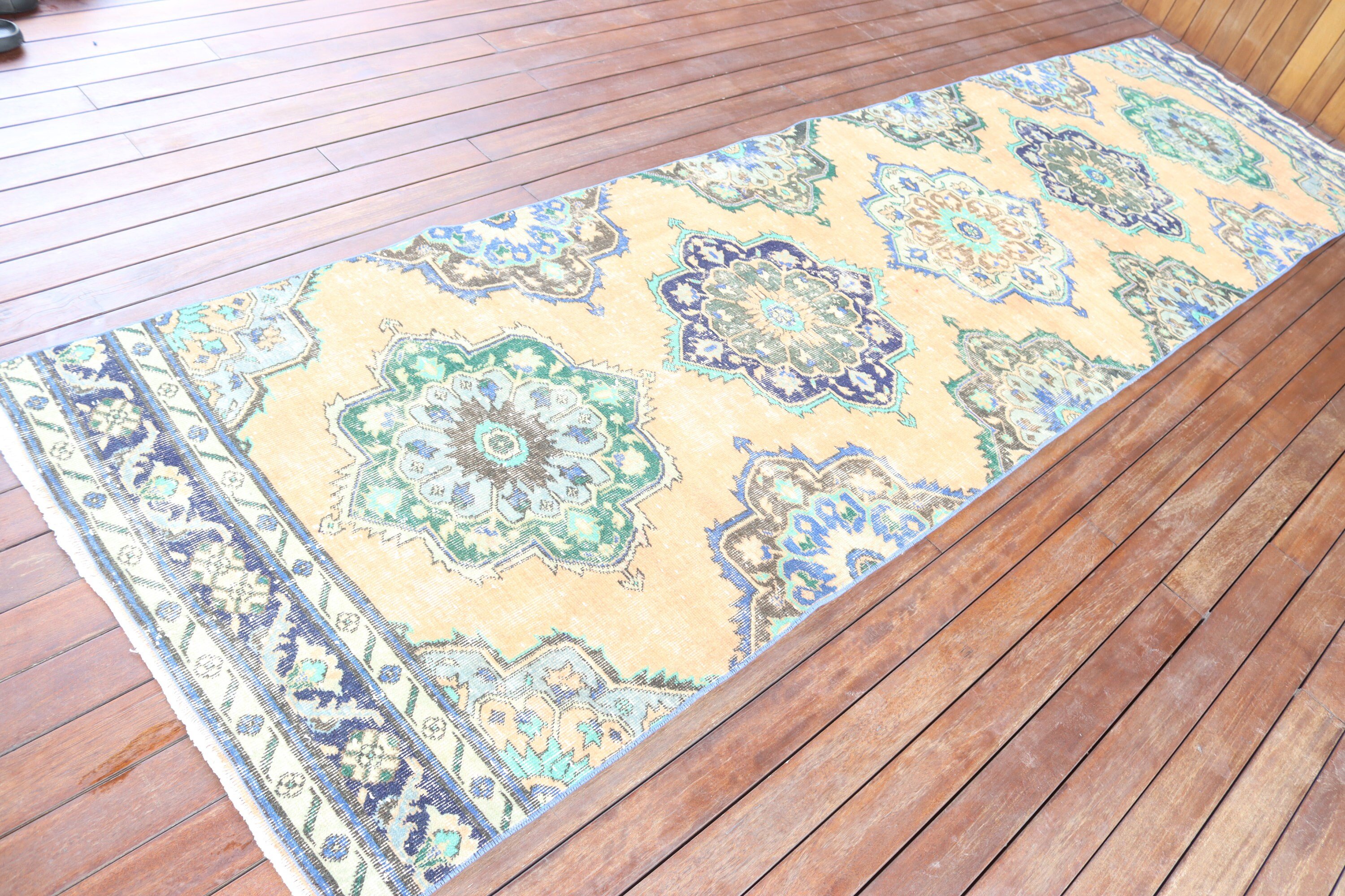 Antique Rug, Corridor Rug, Turkish Rug, Vintage Rug, Beni Ourain Runner Rugs, 3.3x12.3 ft Runner Rug, Beige Boho Rugs, Anatolian Rug