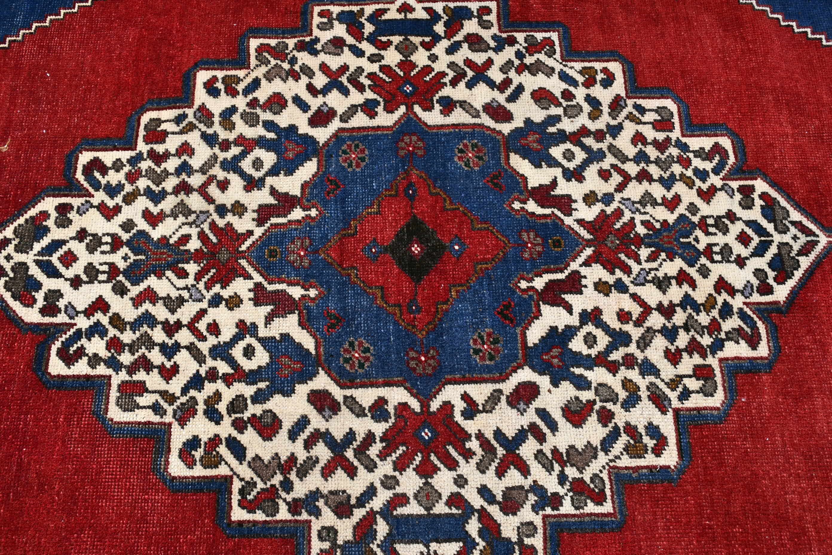 Vintage Rug, Red Cool Rugs, Turkish Rugs, Rugs for Bedroom, Nursery Rug, Antique Rug, Home Decor Rug, Entry Rugs, 3.3x5.7 ft Accent Rug
