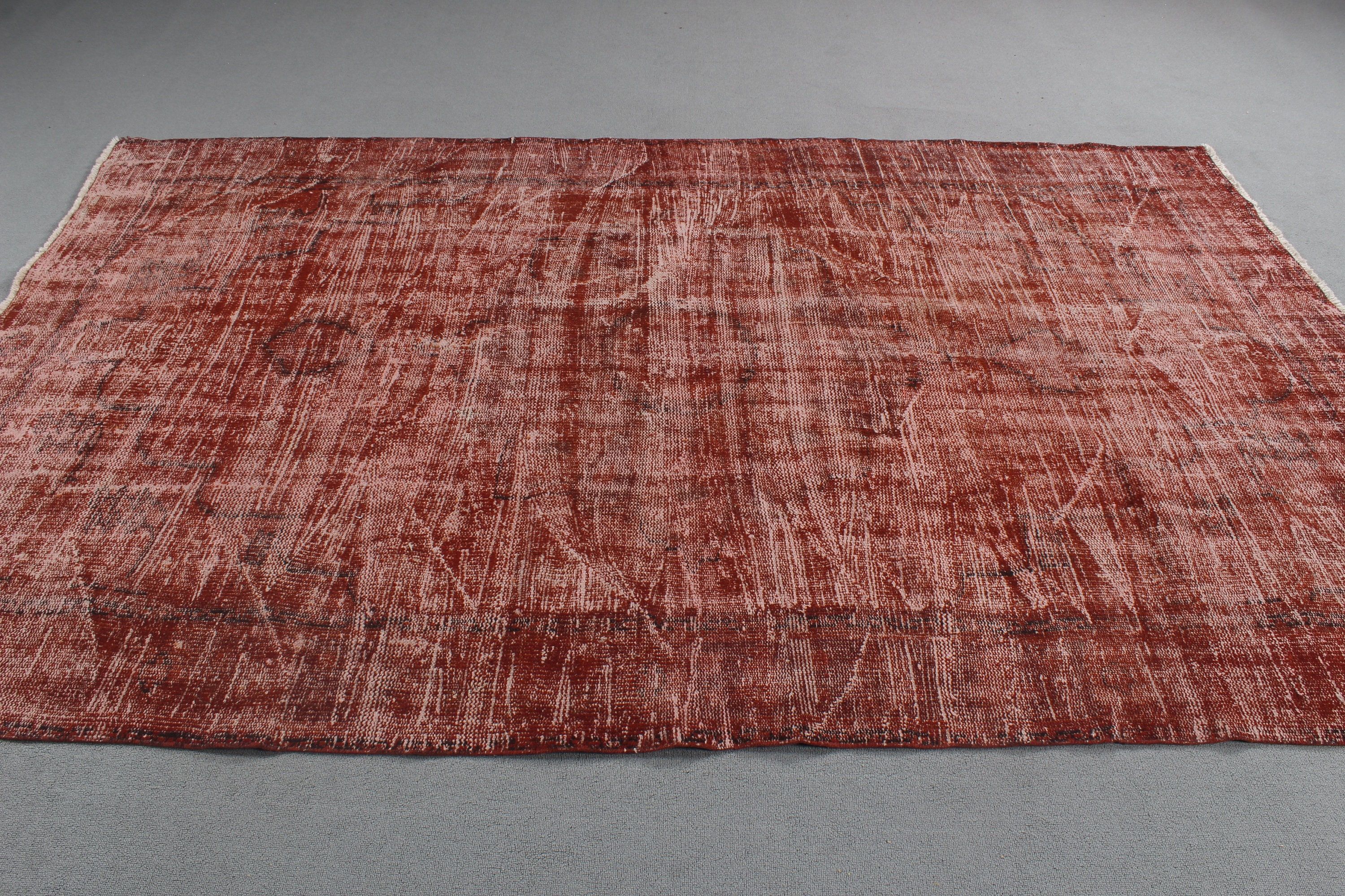 Turkish Rugs, 5.6x8.9 ft Large Rugs, Pink Handwoven Rug, Vintage Rug, Statement Rugs, Salon Rugs, Moroccan Rugs, Large Vintage Rug