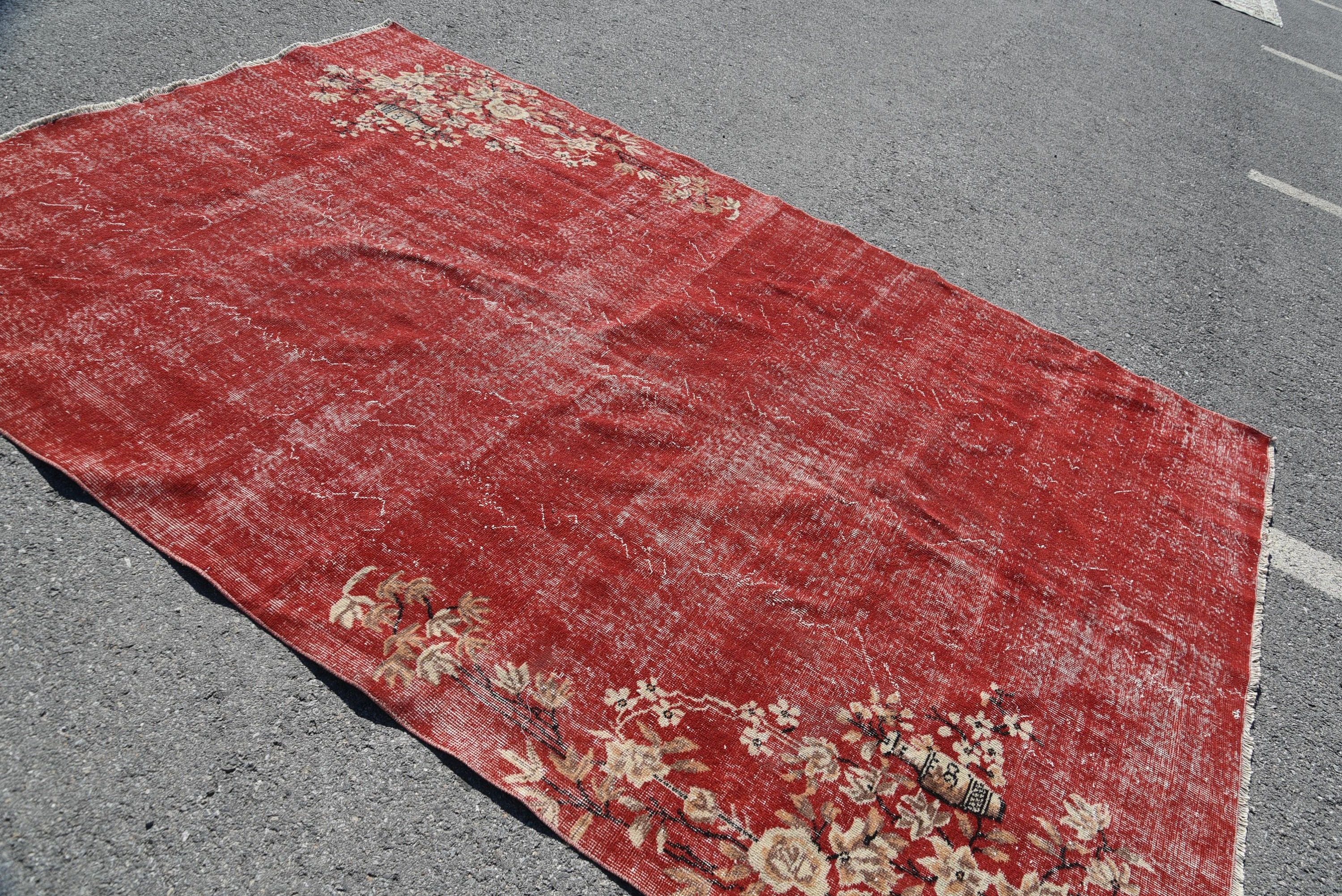 Sanat Halısı, Vintage Halılar, Fas Halısı, Oturma Odası Halıları, Türk Halıları, 6.4x10.1 ft Büyük Halı, Yemek Odası Halıları, Renkli Halılar, Salon Halıları