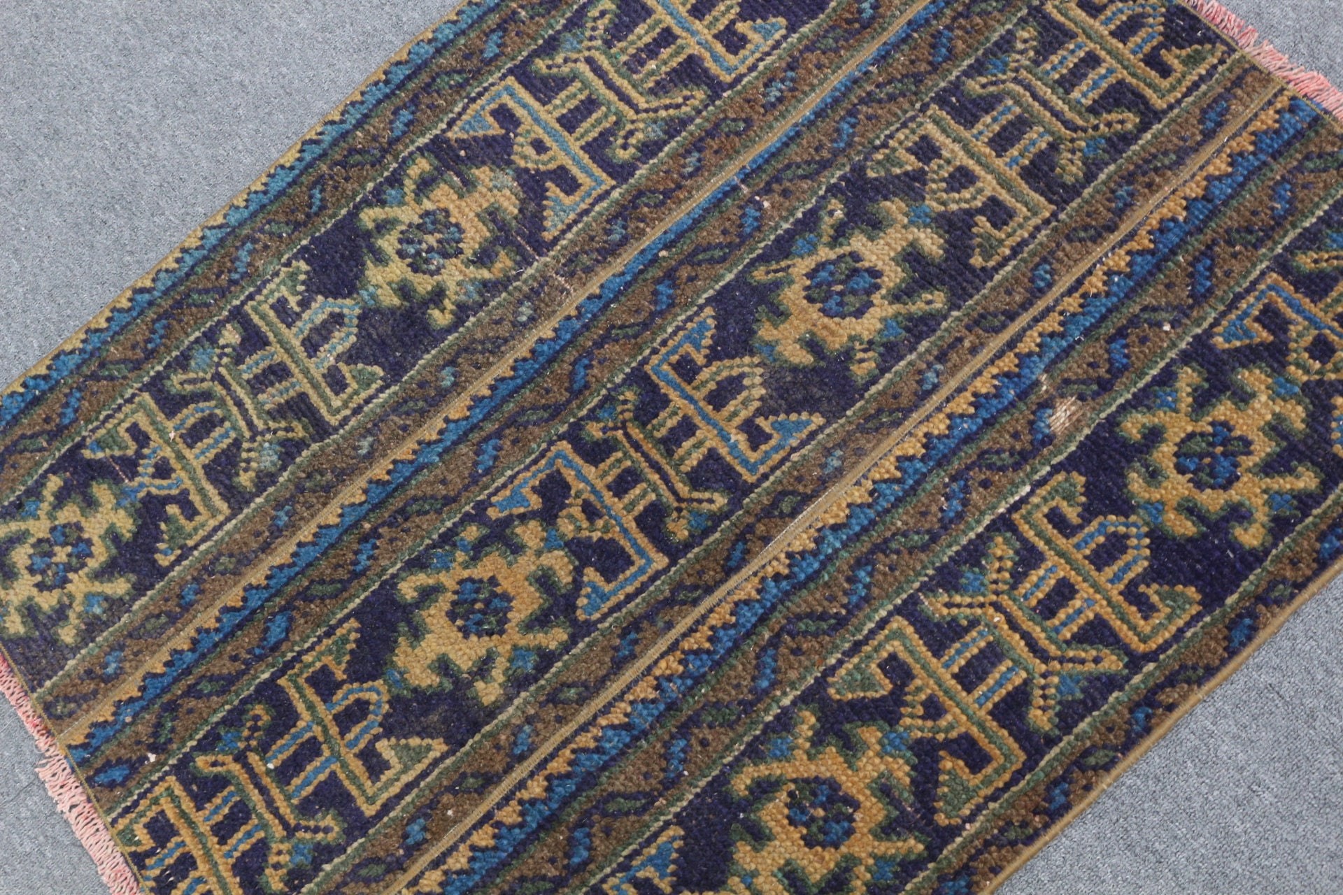 Kahverengi Yer Halısı, Araba Paspas Halısı, Banyo Halısı, Duvara Asma Halılar, Vintage Halılar, Yün Halı, Mutfak Halısı, Türk Halısı, 2,6x3,3 ft Küçük Halı